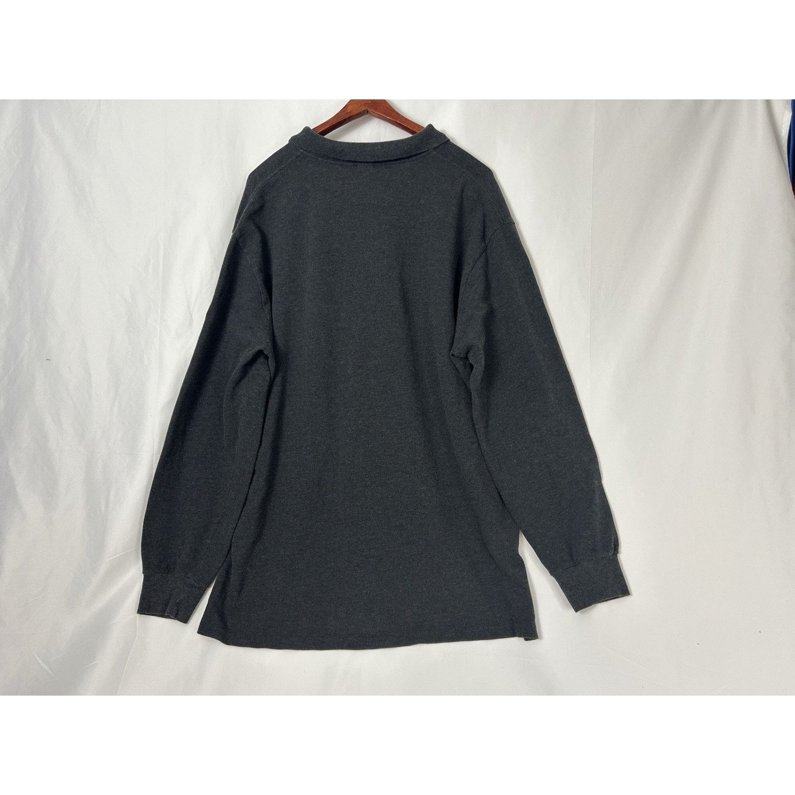 Polo Ralph Lauren VTG Polo Ralph Lauren XXL Long Sleeve Gray Polo Blue Pony Size US XXL / EU 58 / 5 - 3 Thumbnail