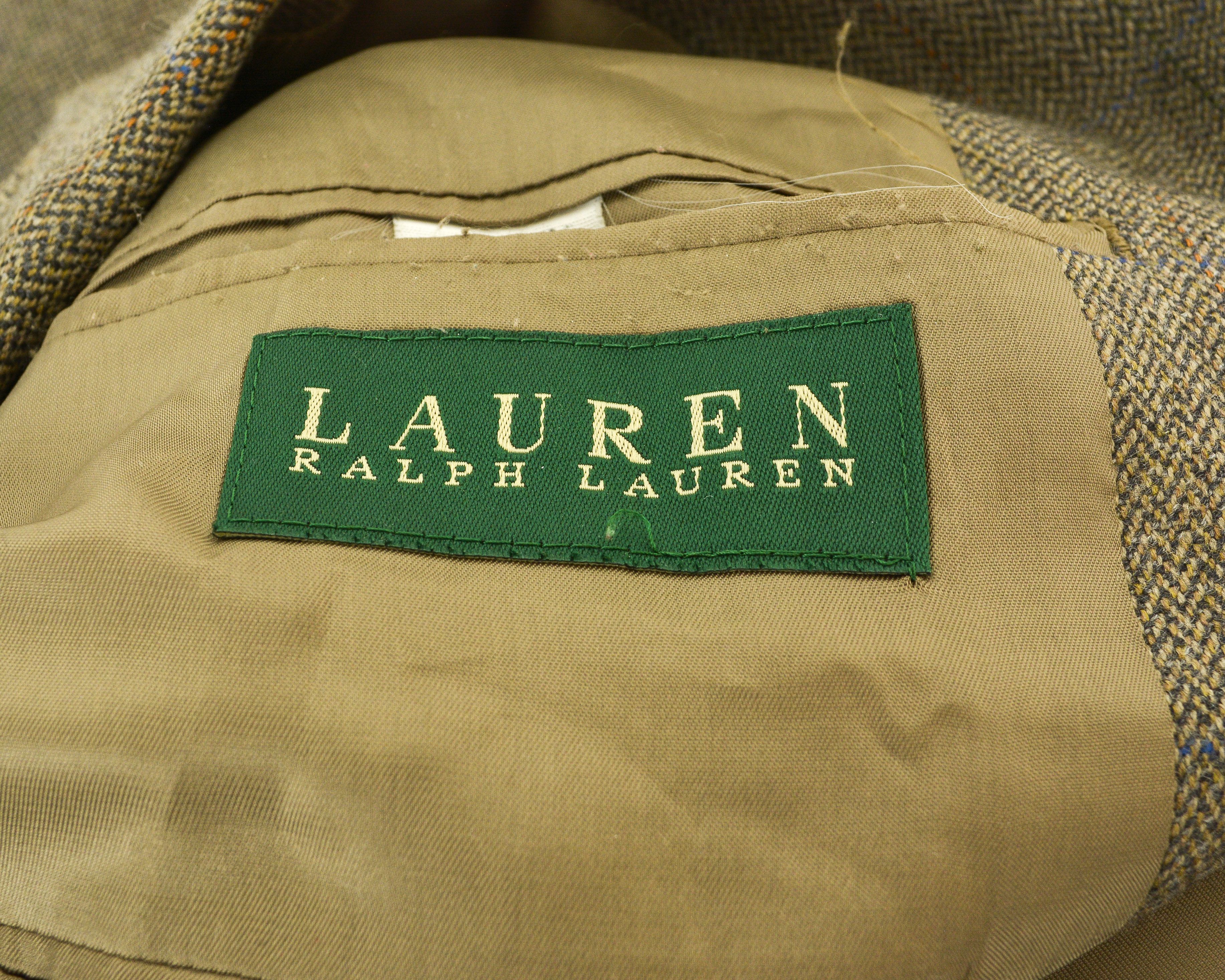 RRL Ralph Lauren Blazer Herringbone Jacket US 44 Check Lambswool Suit Coat XL Size 44R - 10 Thumbnail