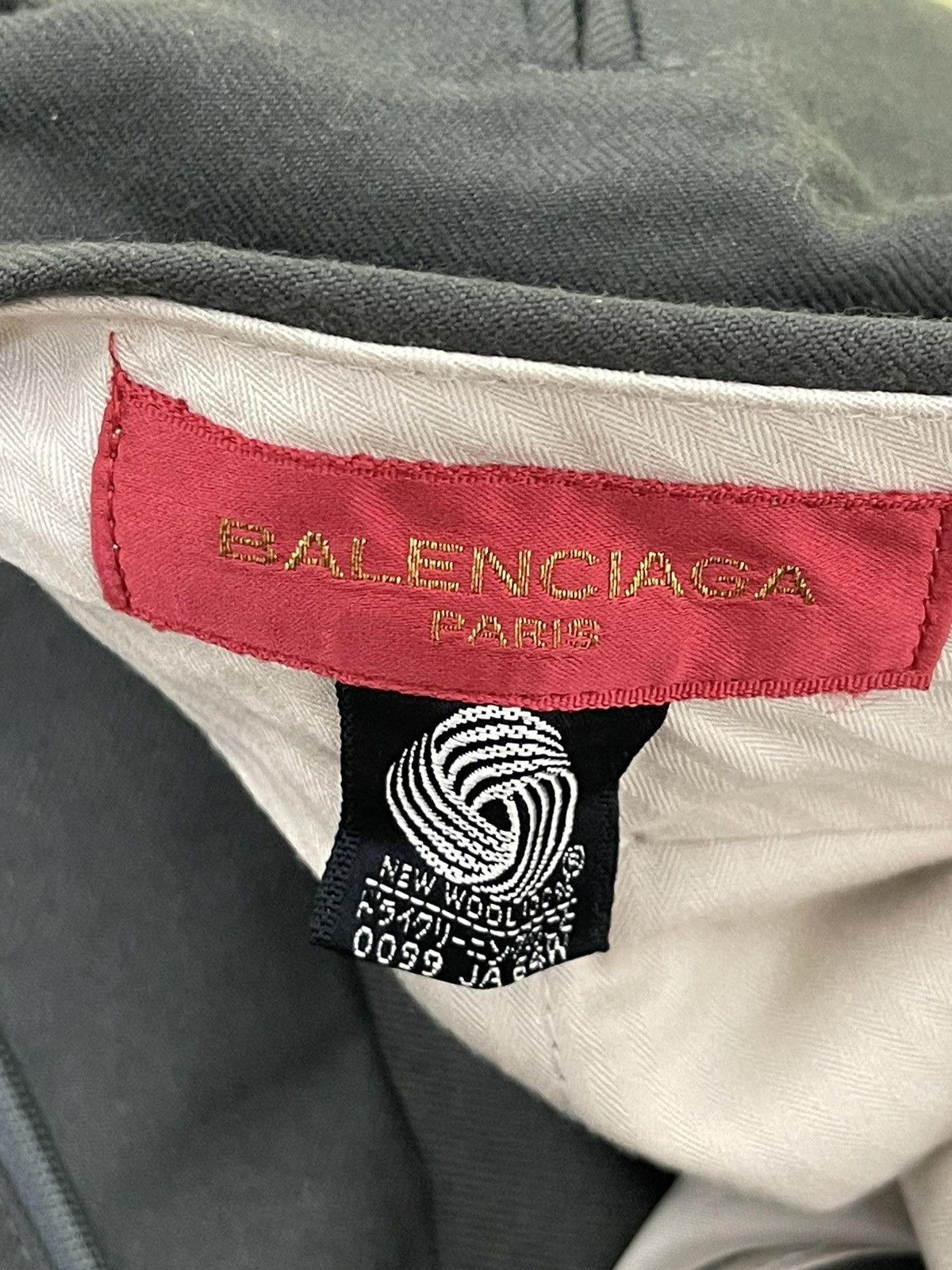 Balenciaga Wide Loose Vtg Balenciaga Paris Wool Trouser 8🟦9 Size US 33 - 19 Thumbnail