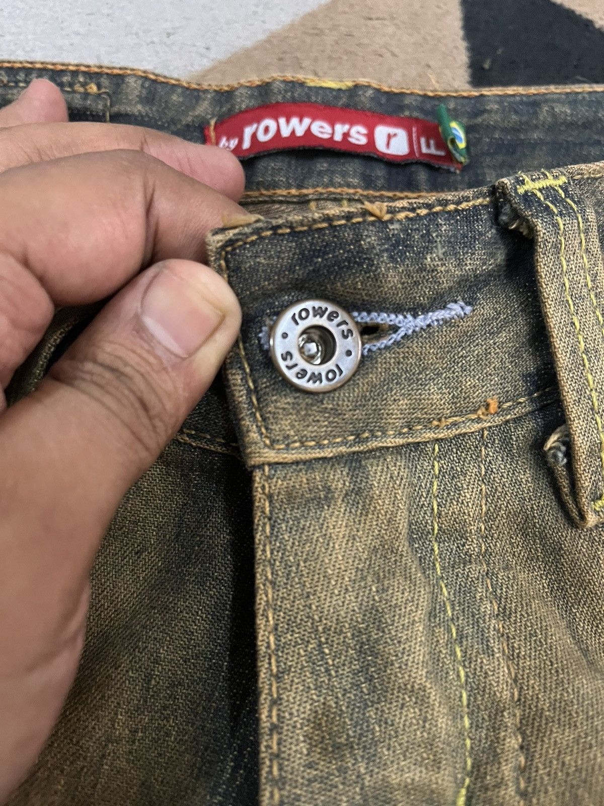 Vintage Rowers Short Distressed Denim Size 29" - 2 Thumbnail