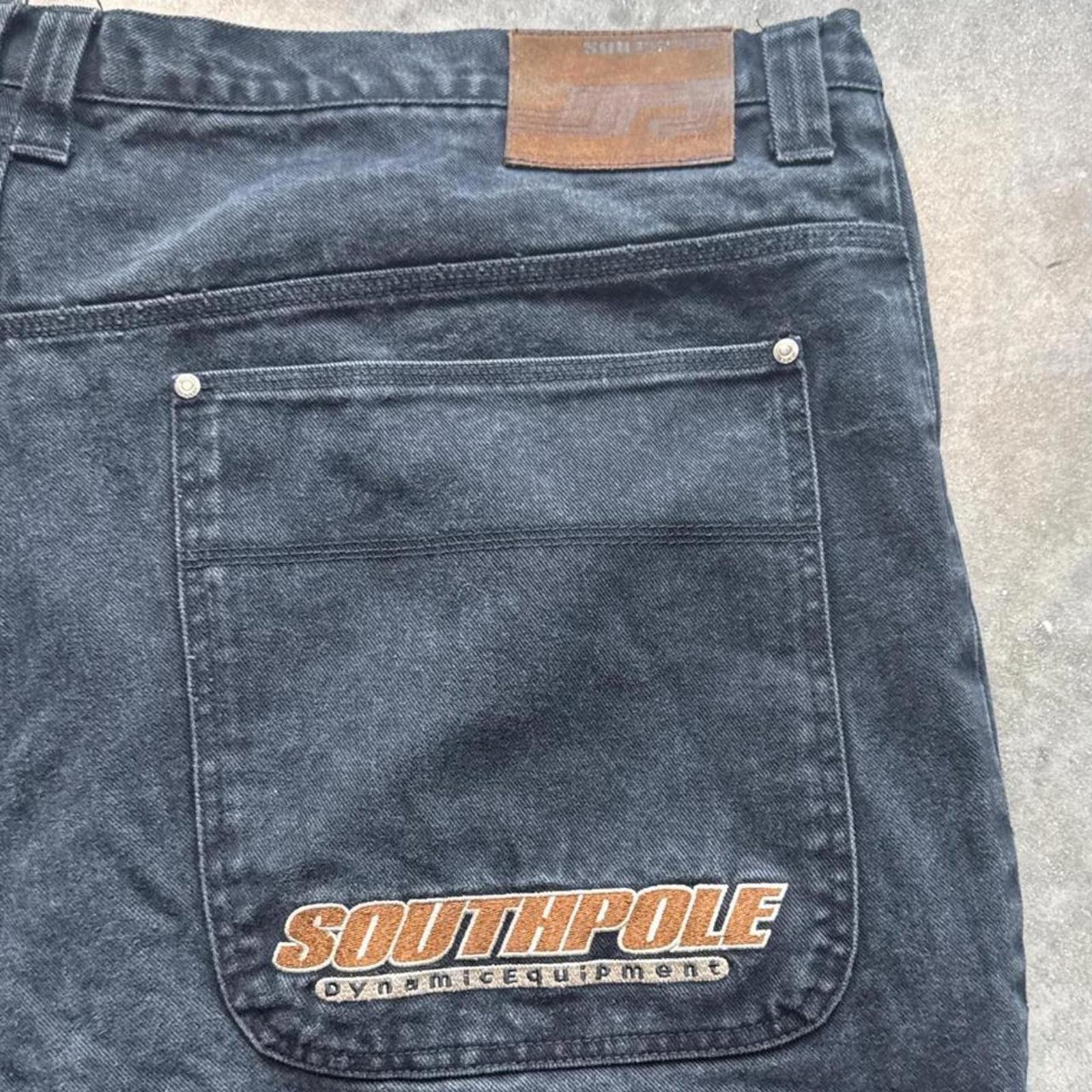 Southpole Southpole Black Denim Shorts Size US 44 / EU 60 - 5 Thumbnail