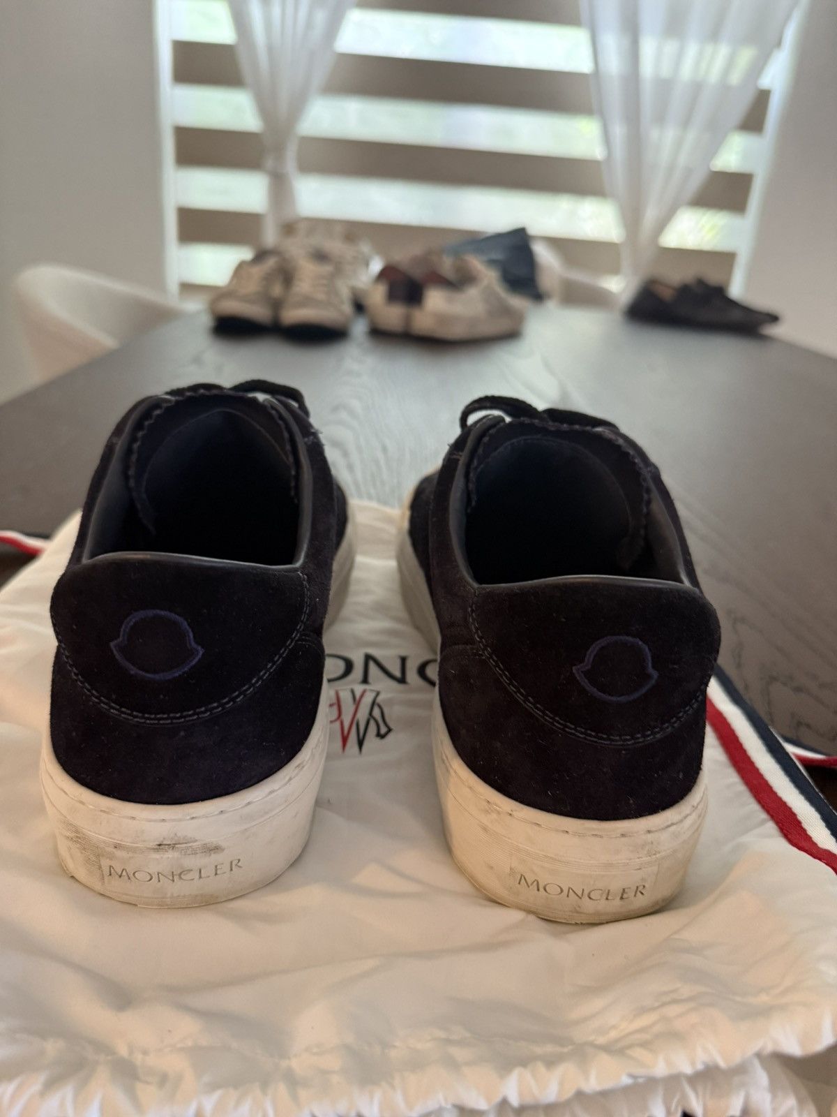 Moncler Moncler M Navy Suede Sneakers Size US 11 / EU 44 - 6 Thumbnail