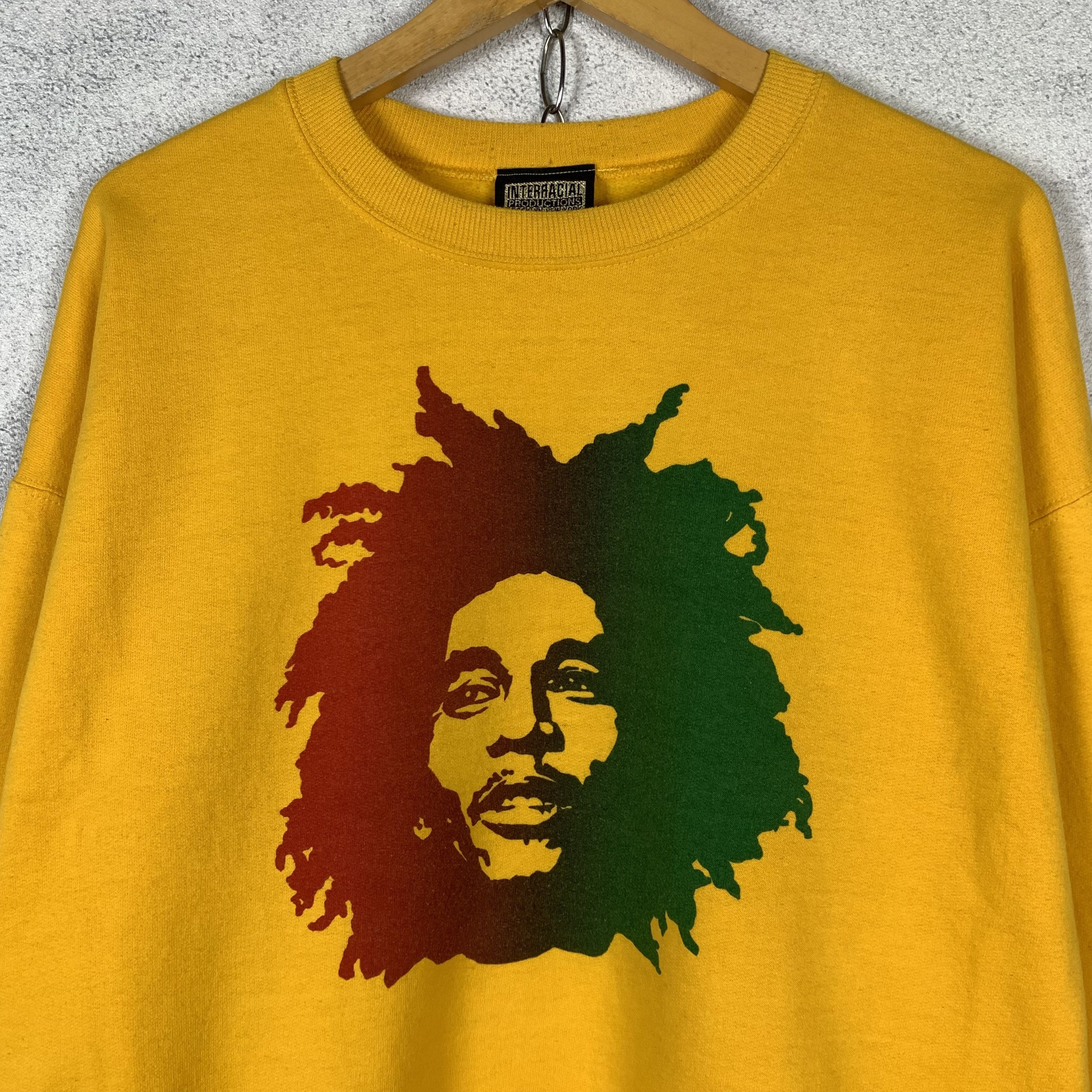 Vintage Bob Marley Interracial Productions Sweatshirt Crewneck Size US L / EU 52-54 / 3 - 2 Thumbnail
