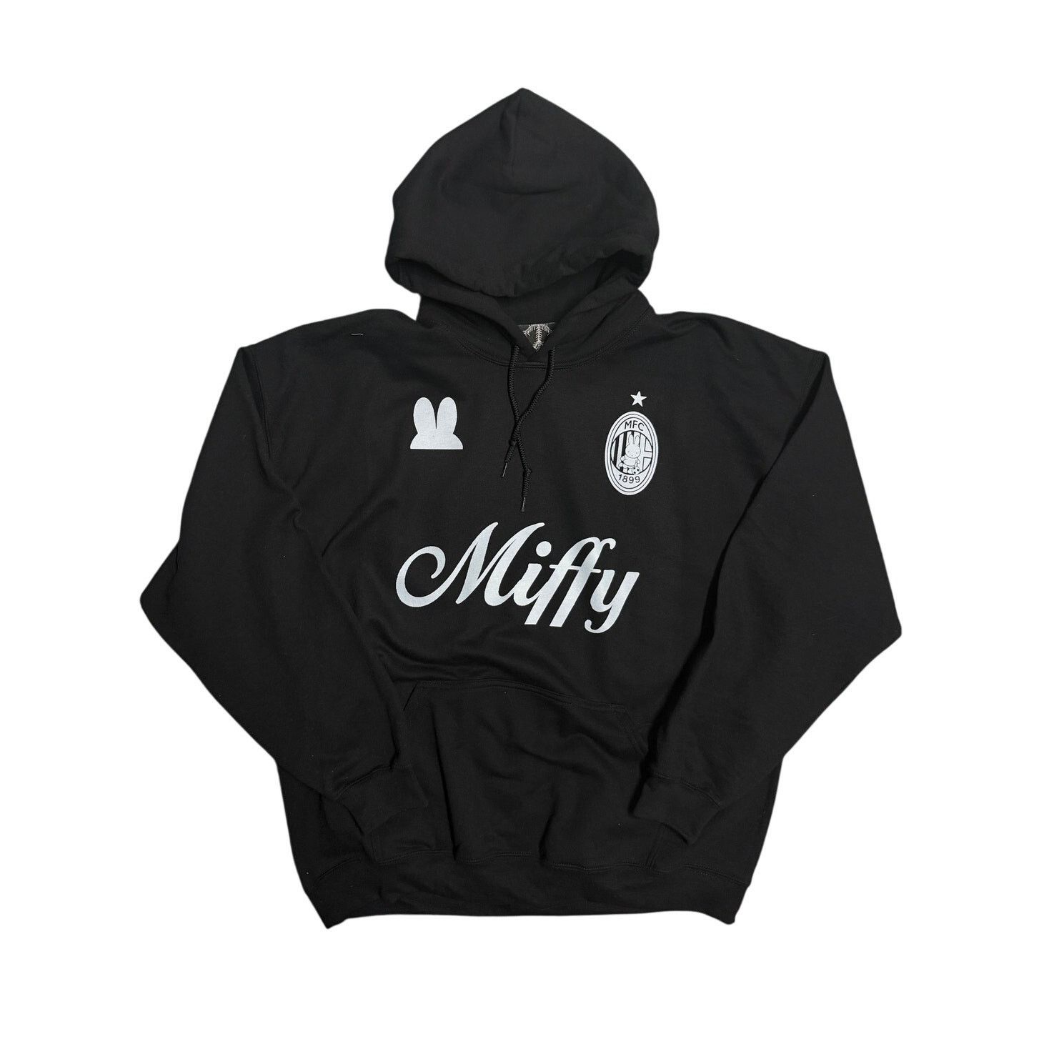 Miffy Soccer Jersey Bunny Nijntje Custom Black Hoodie Y2K