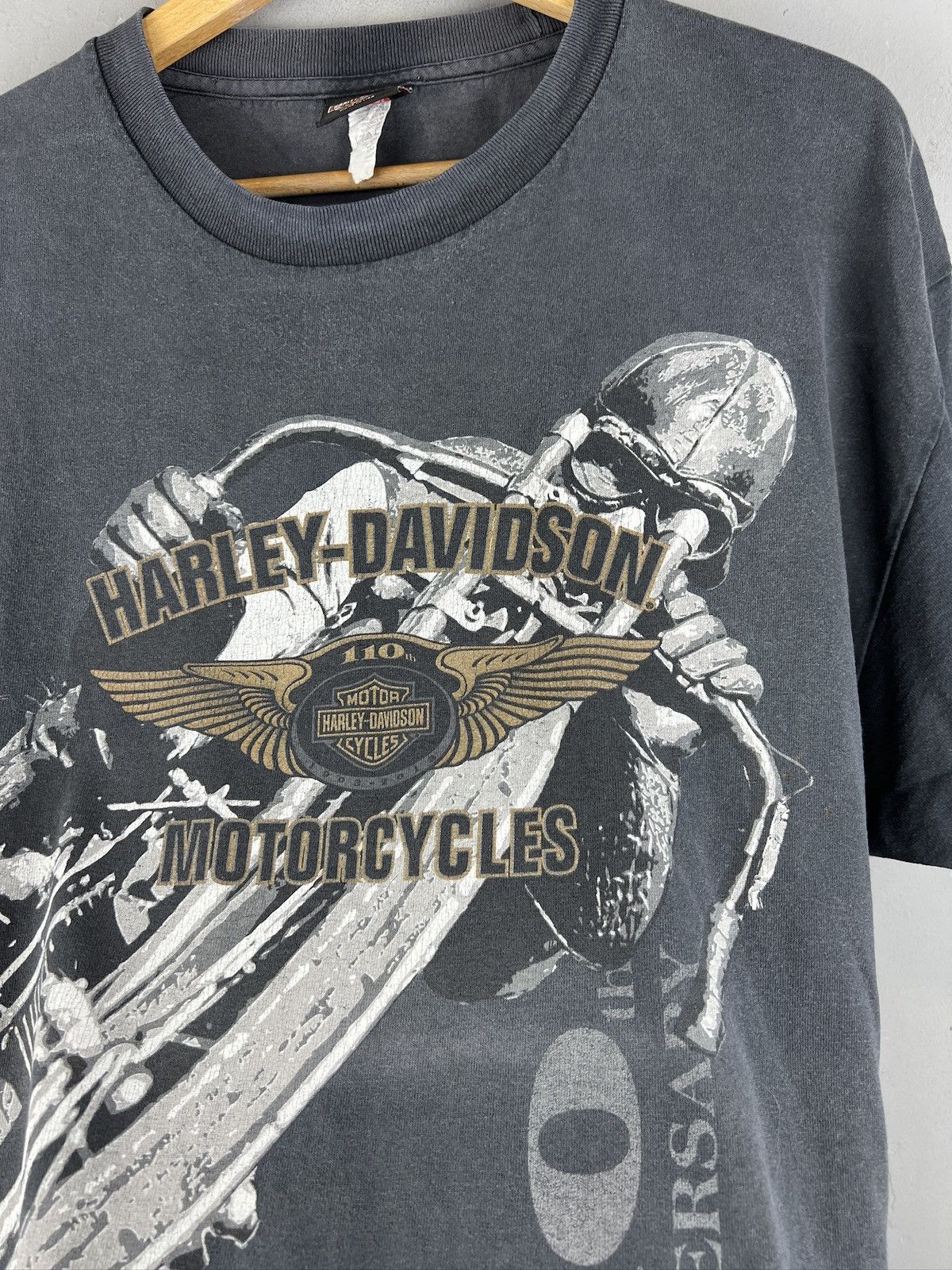 Harley Davidson × Vintage Vintage Harley Davidson 90s Milwaukee USA T shirt Size US XL / EU 56 / 4 - 5 Thumbnail