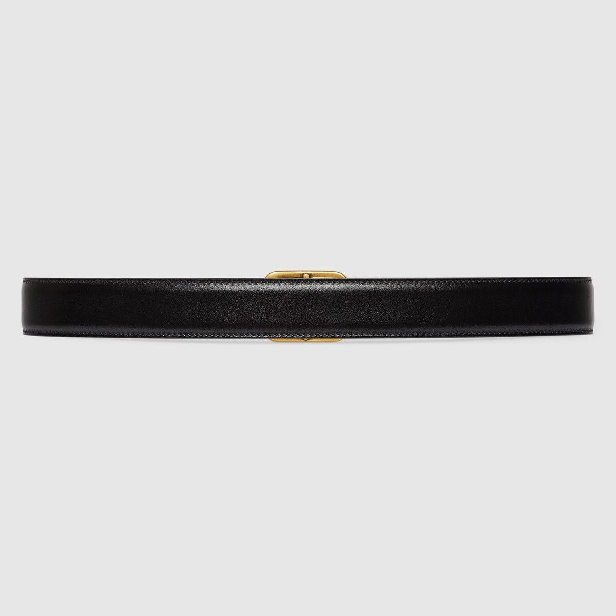 Gucci o1mt1gz0225 Size: 85 / Belt With Rectangular Buckle in Black Size 32 - 4 Thumbnail