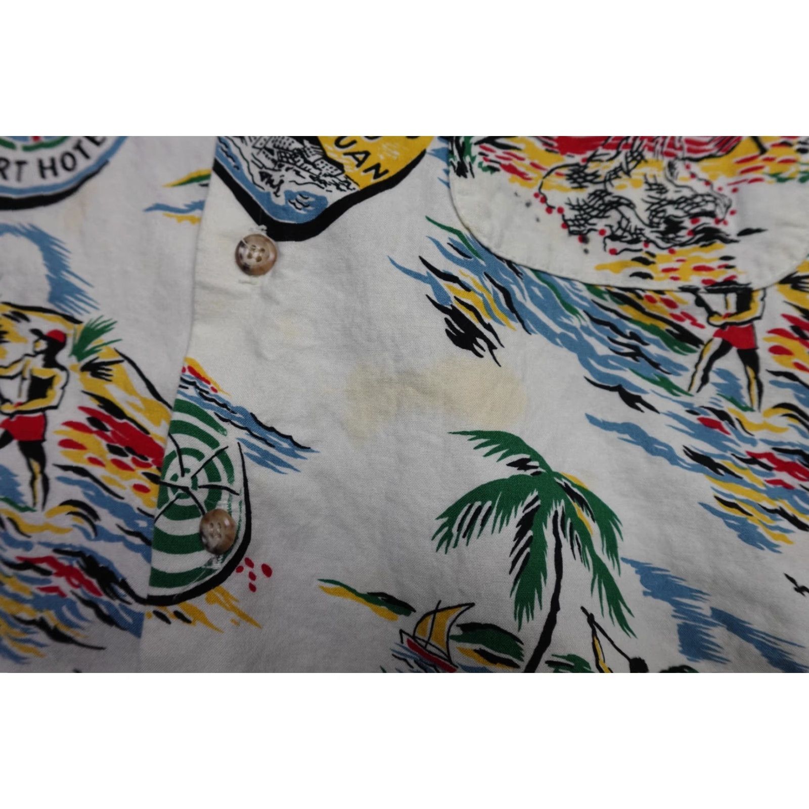 Vintage VINTAGE Angelica Shirt Mens 2XL White Hawaiian Floral Button-Up Adults 2XL Mens Size US XXL / EU 58 / 5 - 4 Thumbnail