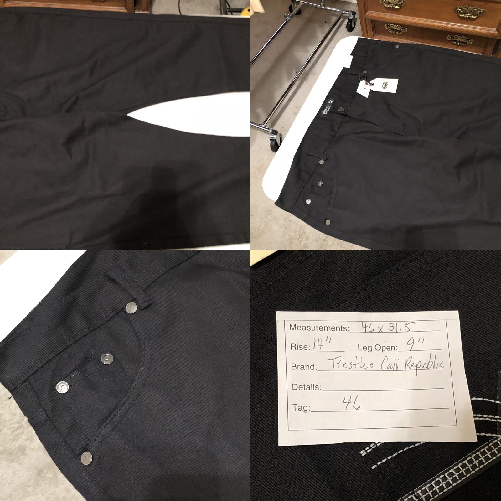 Vintage VINTAGE Trestles Supply Co Black Jeans Denim 46 8 Pocket Cargo 31 In Inseam Men Straight Relaxed High Rise NWT Casual Dress Denim Casual NWT Size US 30 / EU 46 - 10 Thumbnail