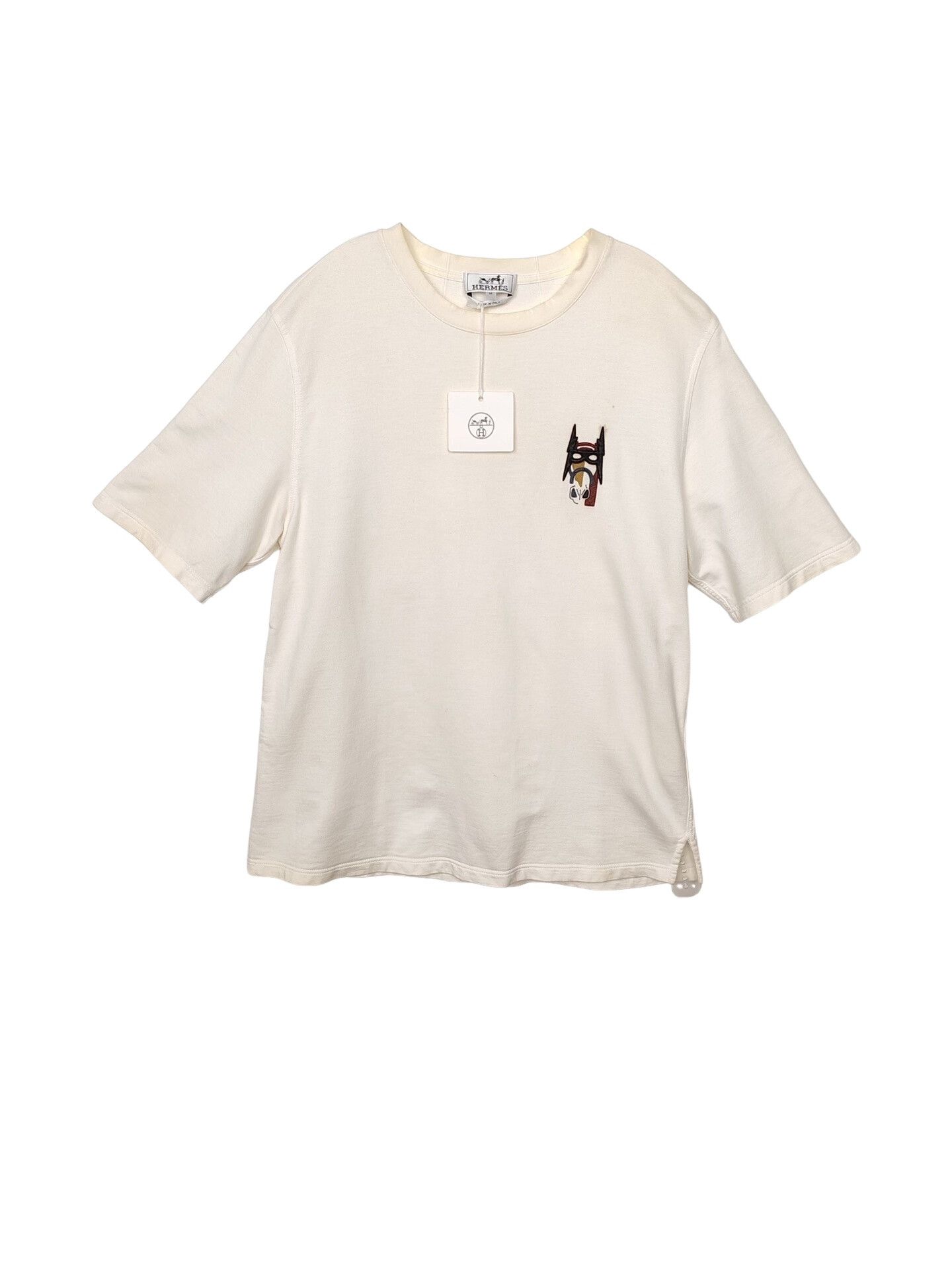 Hermes Hermès Horse Embroidery T-Shirt Size M Size US M / EU 48-50 / 2 - 1 Thumbnail