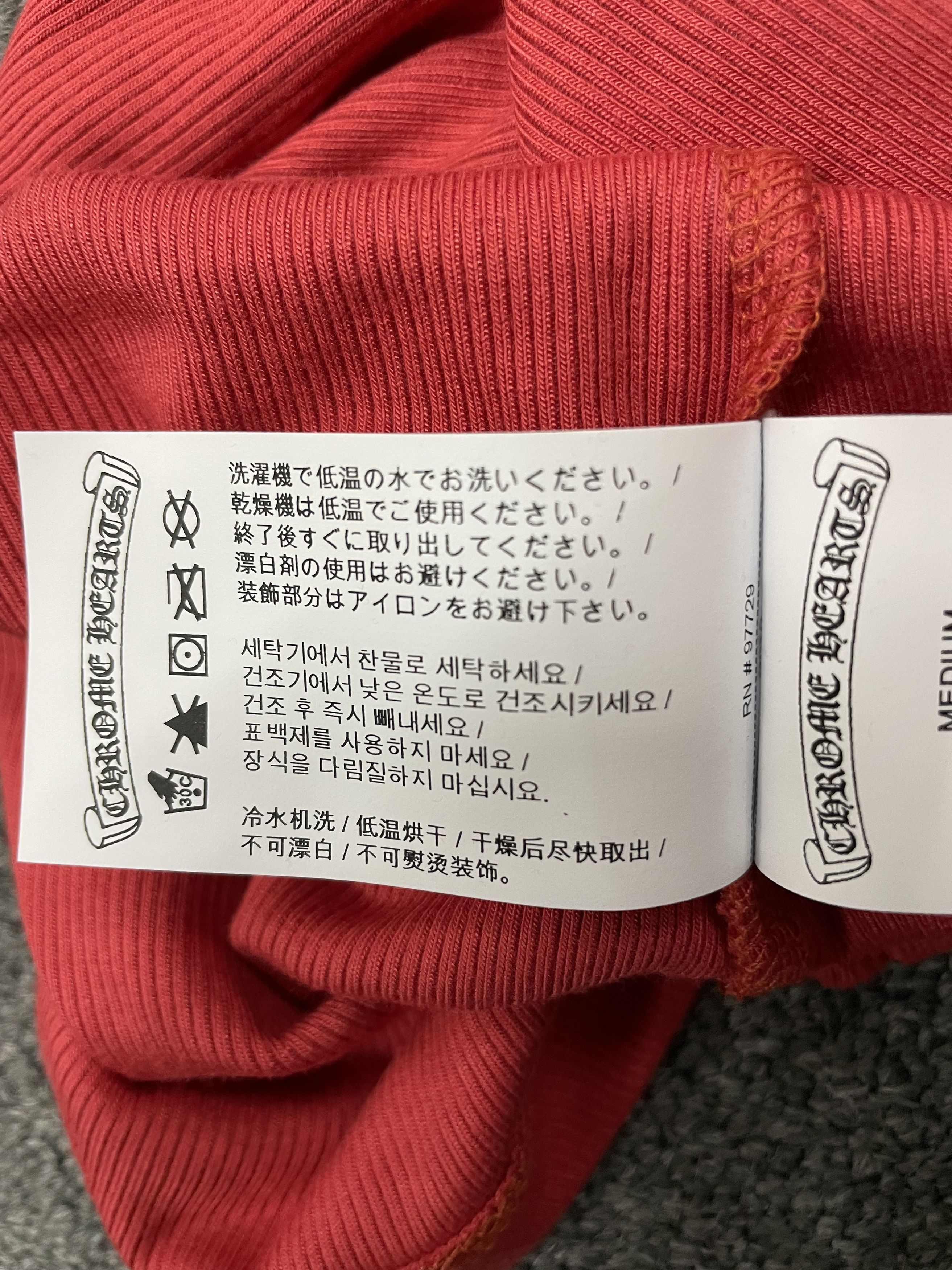 Chrome Hearts Chrome Hearts Bad Seed CH Embroidered Red Mini Rib Tank Top Size M / US 6-8 / IT 42-44 - 8 Thumbnail