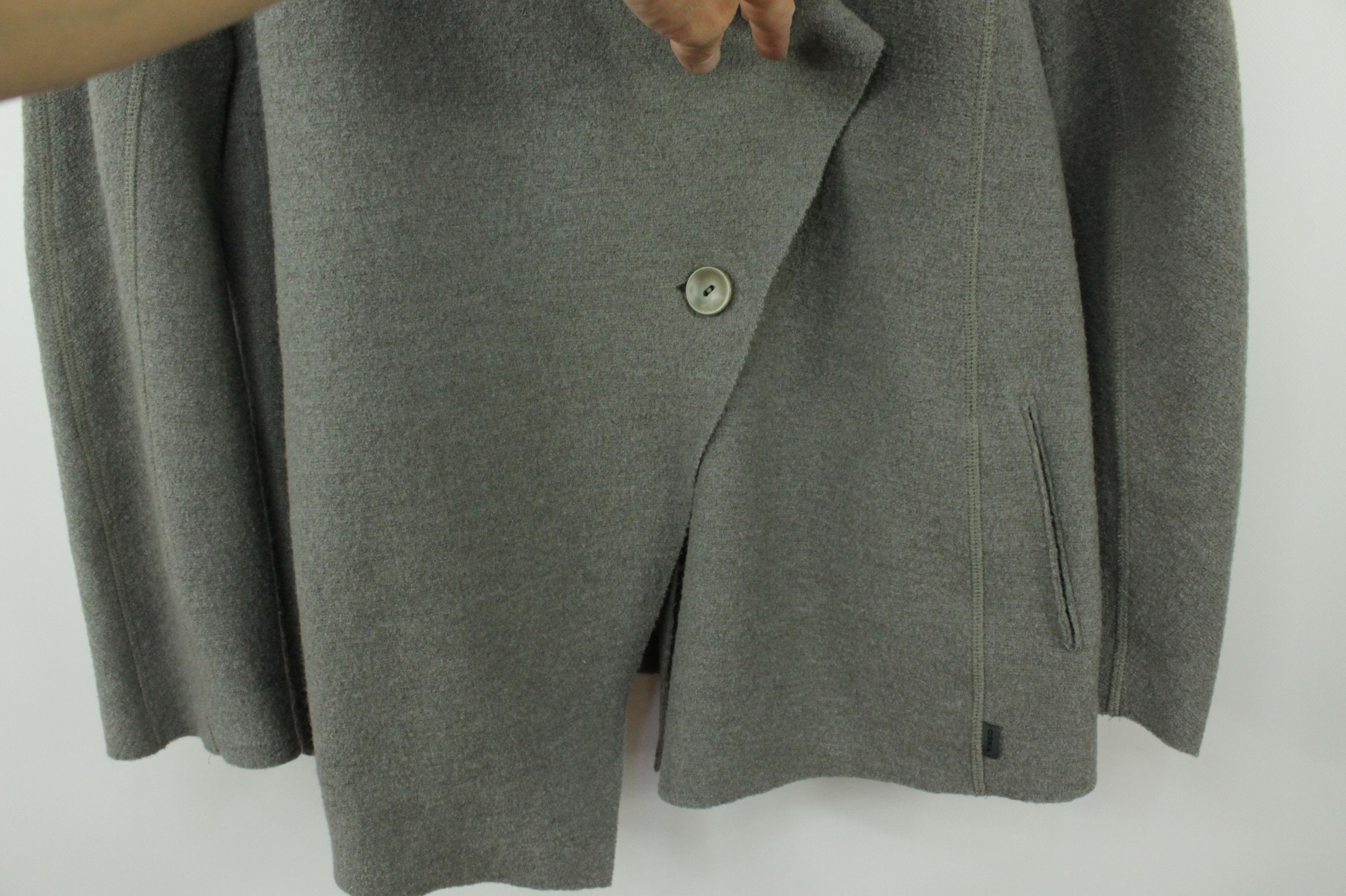 OSKA OSKA Gray Boiled Wool Jacket Regular 2 Women's Size M / US 6-8 / IT 42-44 - 3 Thumbnail