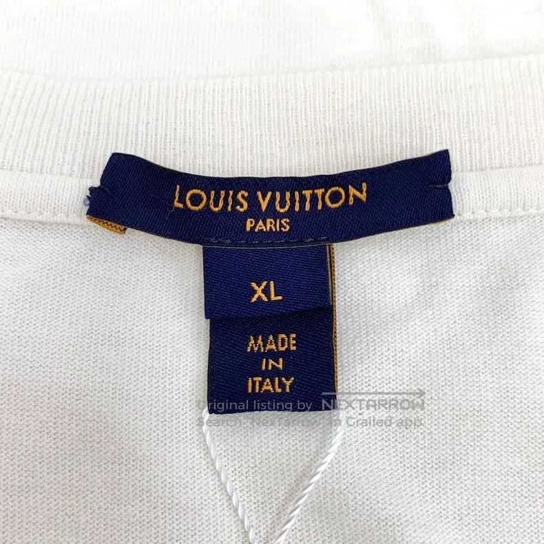 Louis Vuitton Louis Vuitton White Striped Cotton T. Size US XL / EU 56 / 4 - 5 Thumbnail