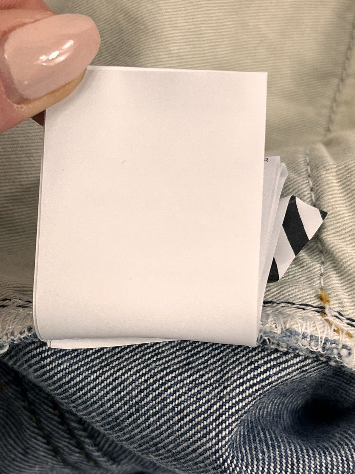 Off-White LOGO PLACK DENIM JEANS Size US 32 / EU 48 - 16 Thumbnail