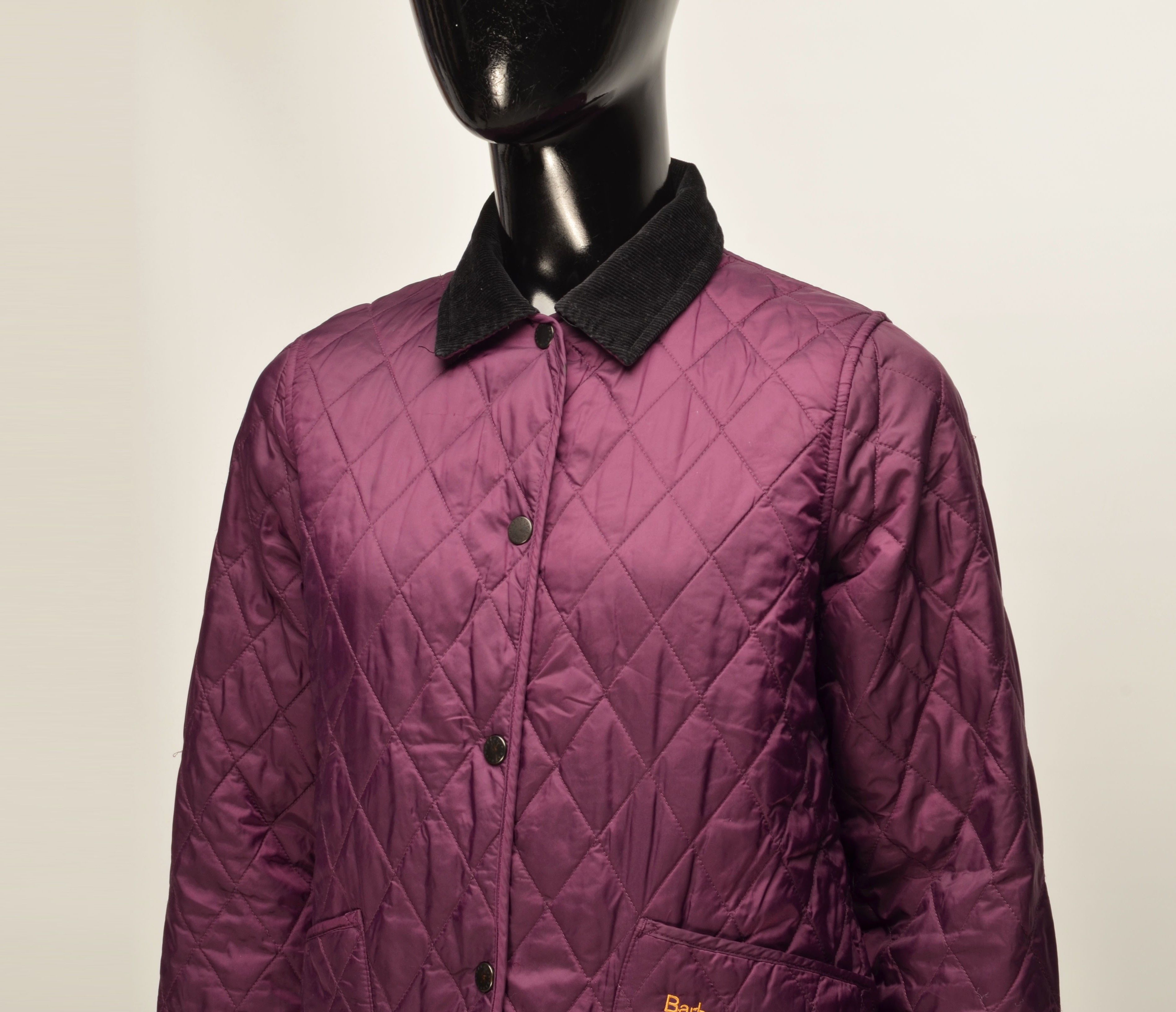 Barbour Barbour Shaped Liddesdale Youth Quilted Purple Jacket Size S / US 4 / IT 40 - 2 Thumbnail