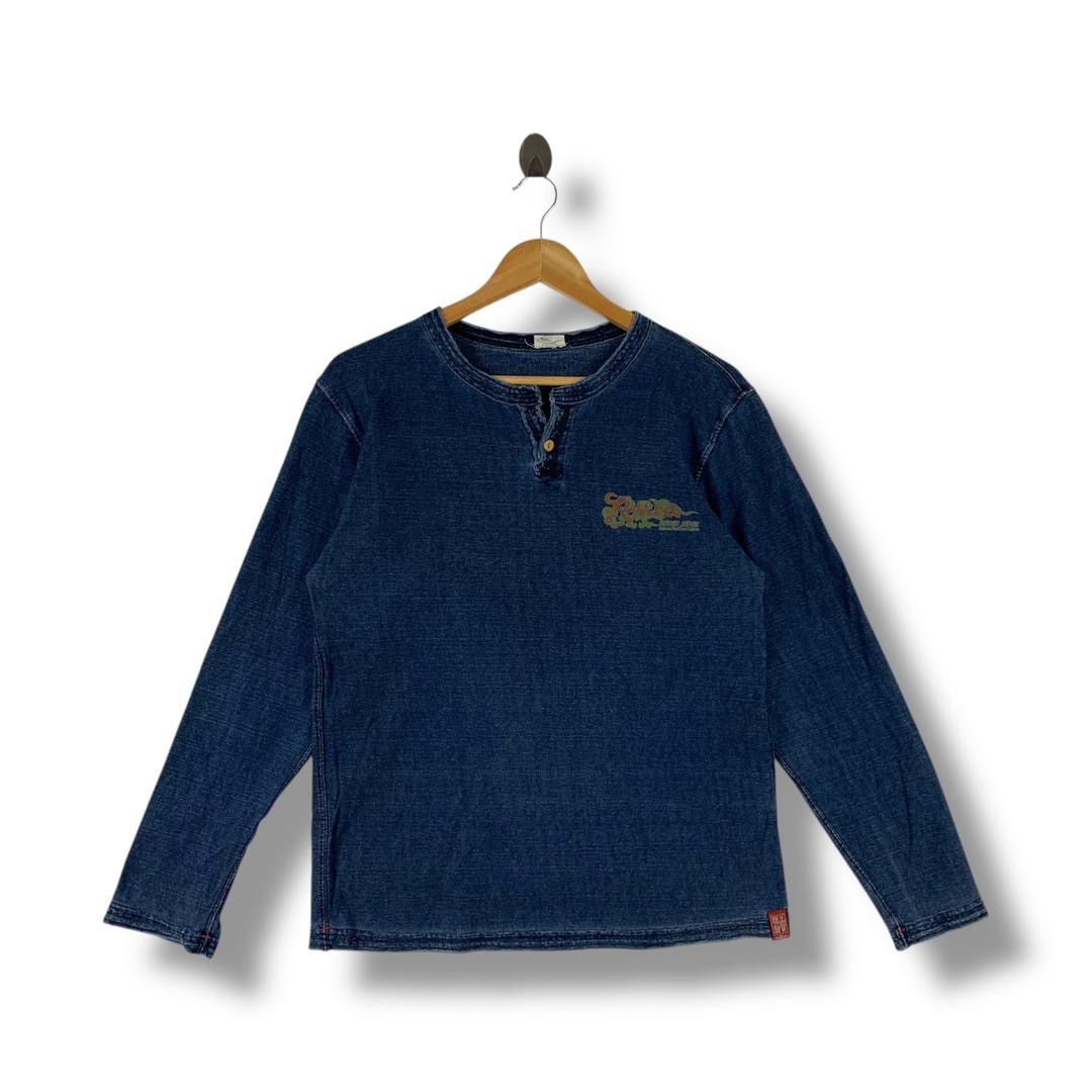 Eternal ETERNAL kura indigo japan japanese culture long sleeve tee Size US M / EU 48-50 / 2 - 2 Thumbnail