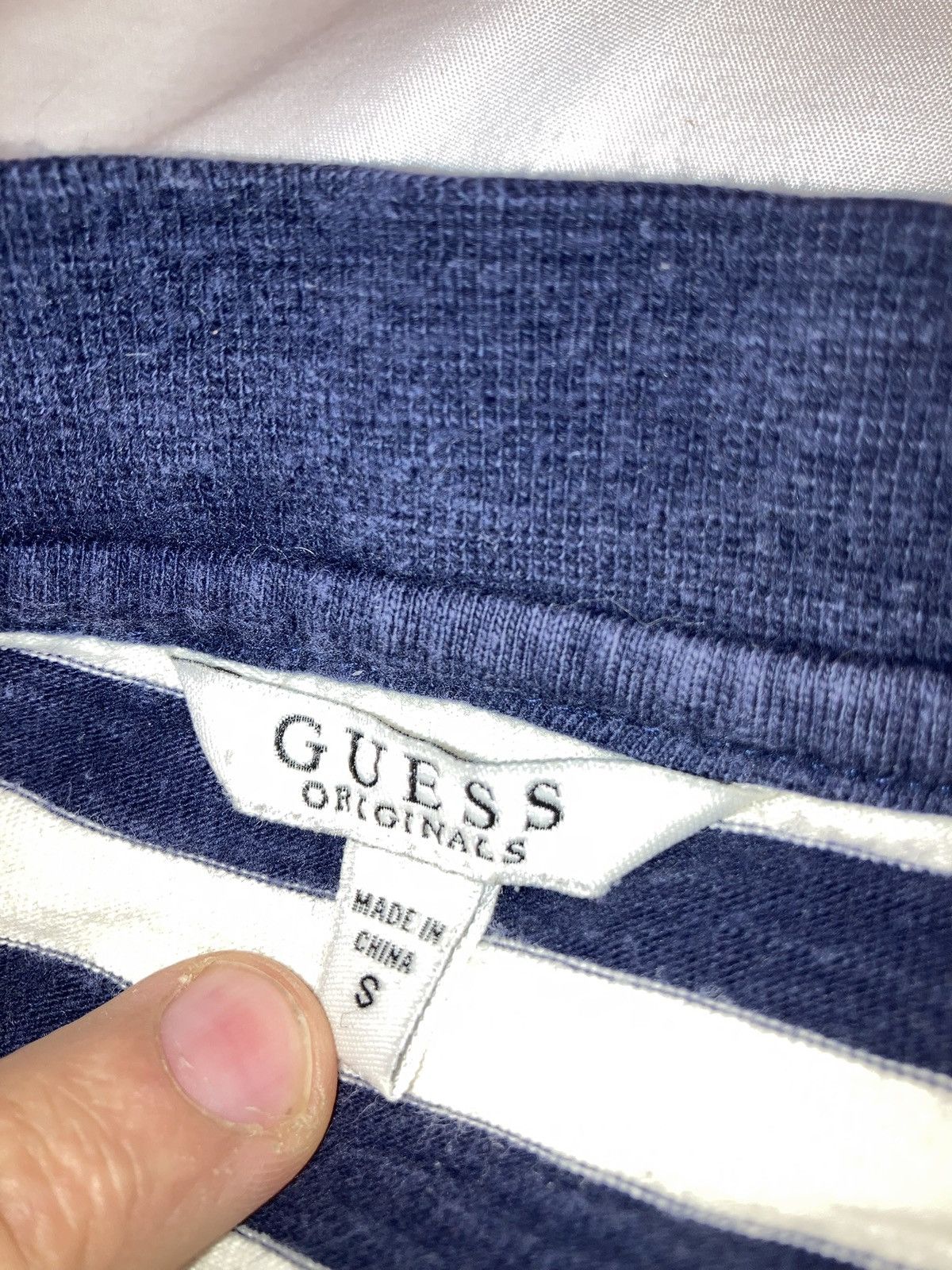 A$AP Rocky × Guess A$AP x GUESS Navy/White Striped T Shirt Size US S / EU 44-46 / 1 - 3 Thumbnail