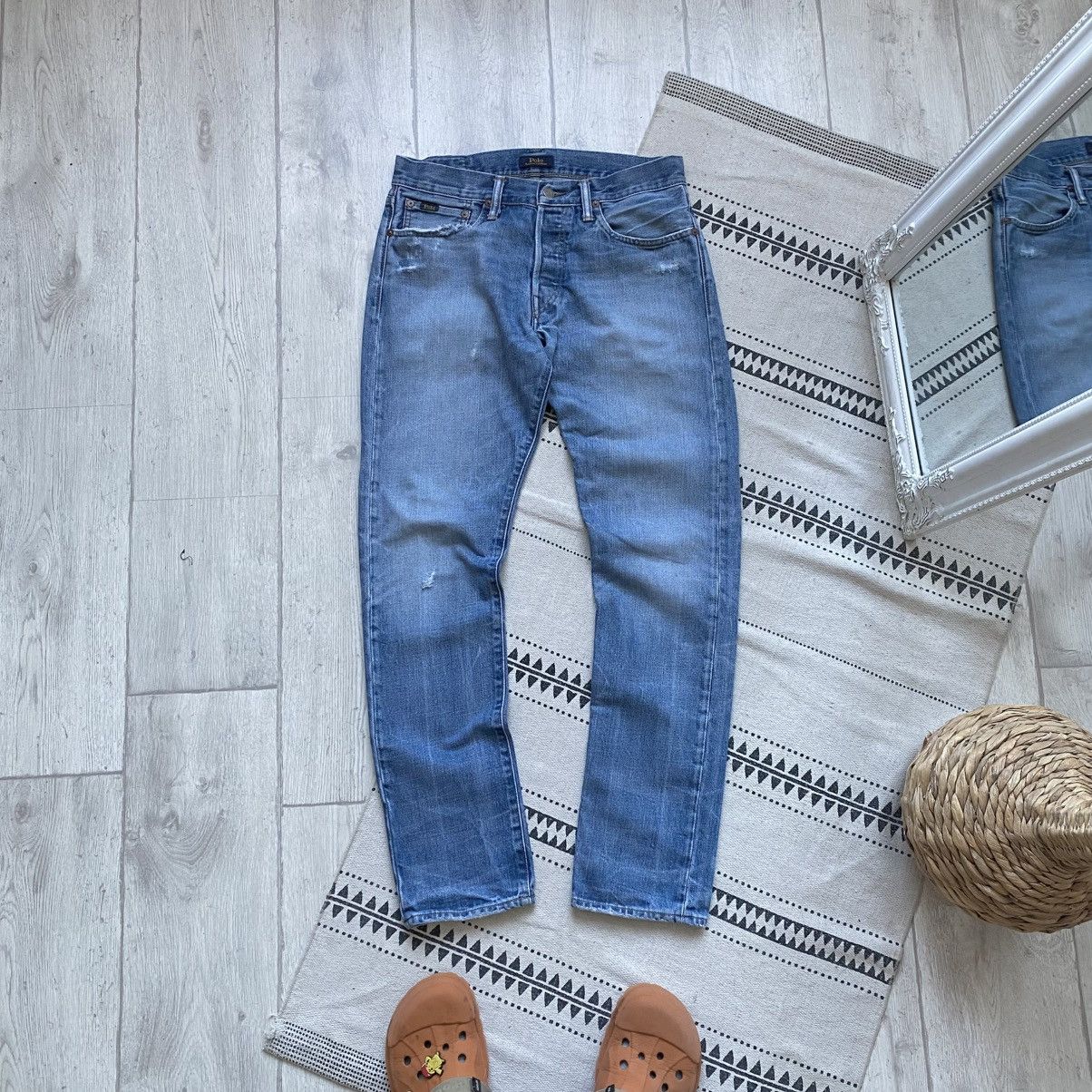 Polo Ralph Lauren Vintage Polo Ralph Lauren distressed jeans slim Denim pants Size US 29 - 1 Thumbnail