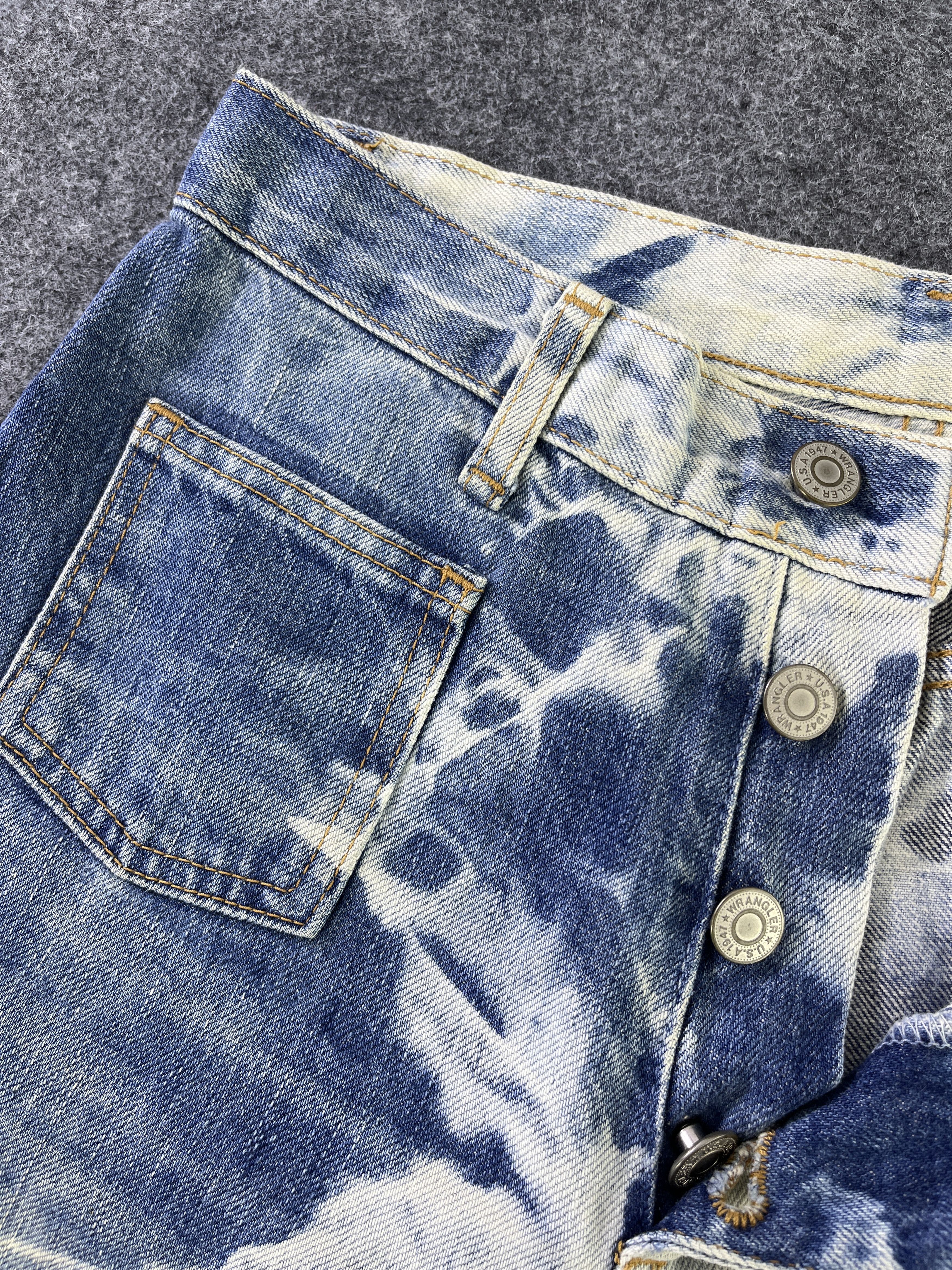 Vintage Vintage Women Wrangler Flare Jeans Bleach Denim - J953 Size 28" / US 6 / IT 42 - 9 Thumbnail