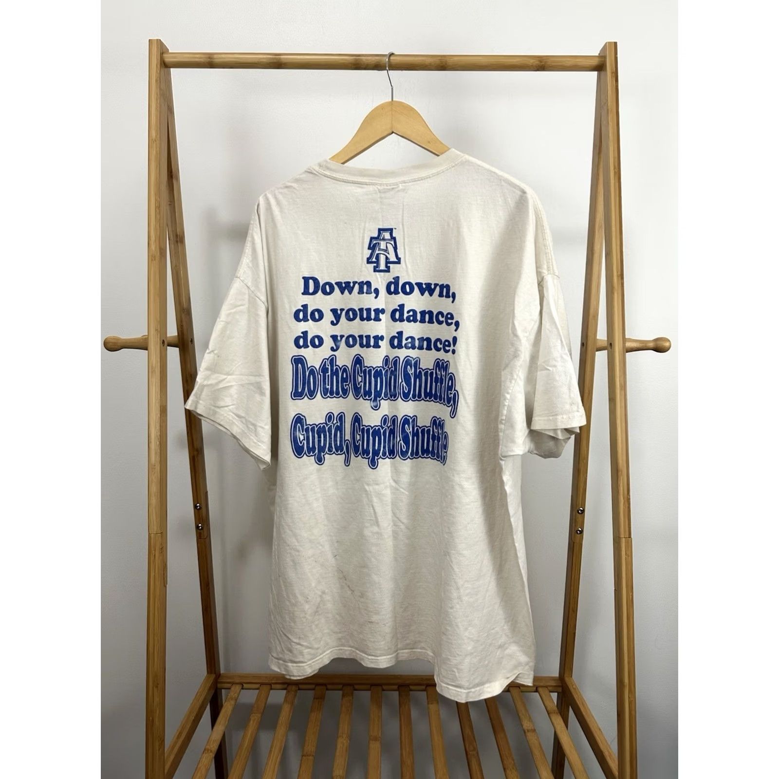 Port & Company VTG A&T Homecoming Aggies Pride Down Do Your Dance T-Shirt 3XL Mens Cream Black History Port & Company Size US XXL / EU 58 / 5 - 2 Thumbnail