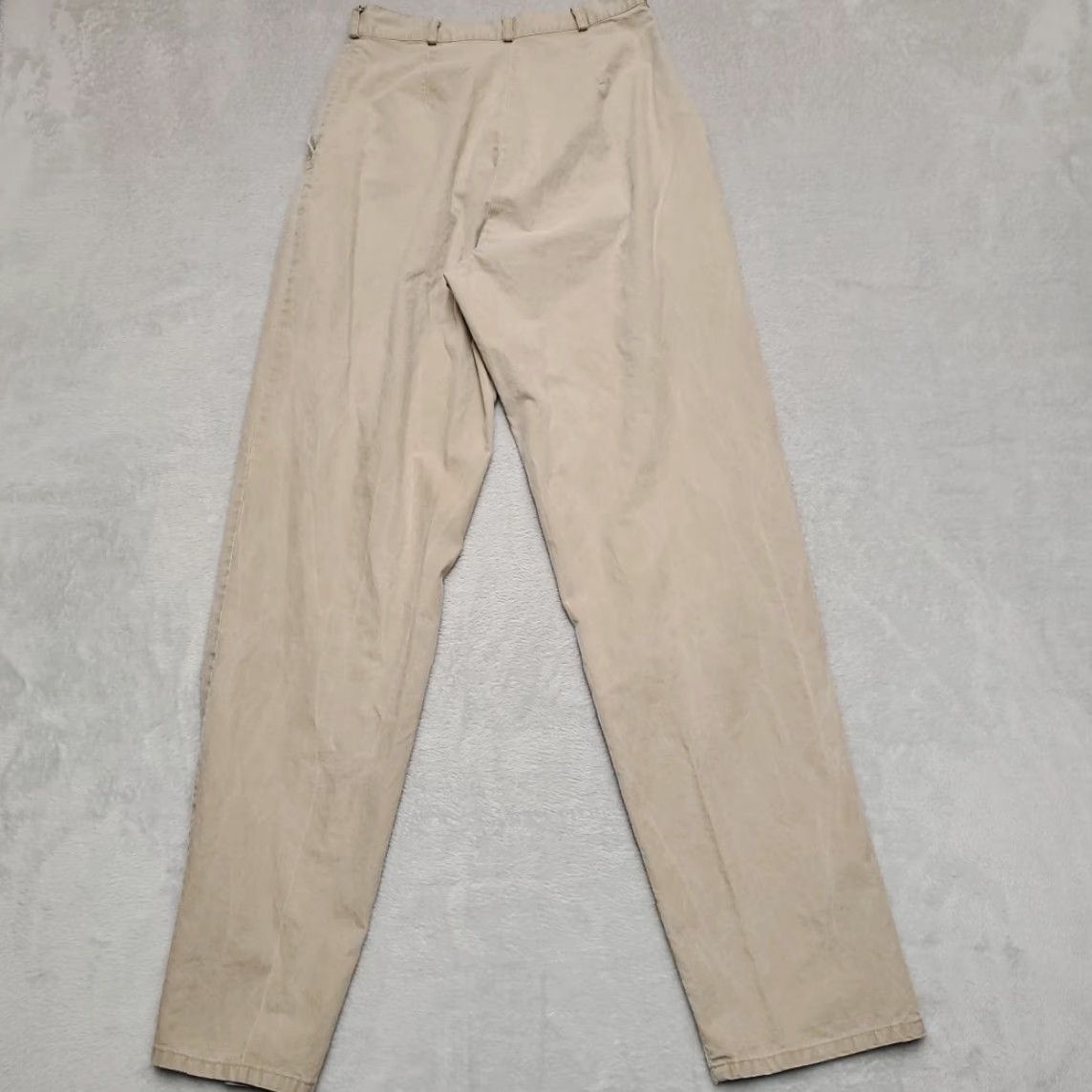 Vintage VINTAGE L.L.Bean Pants Womens 8 Chino Beige Lightweight Casual Front Pleated 32in Inseam Womens Size 30" / US 8 / IT 44 - 4 Thumbnail
