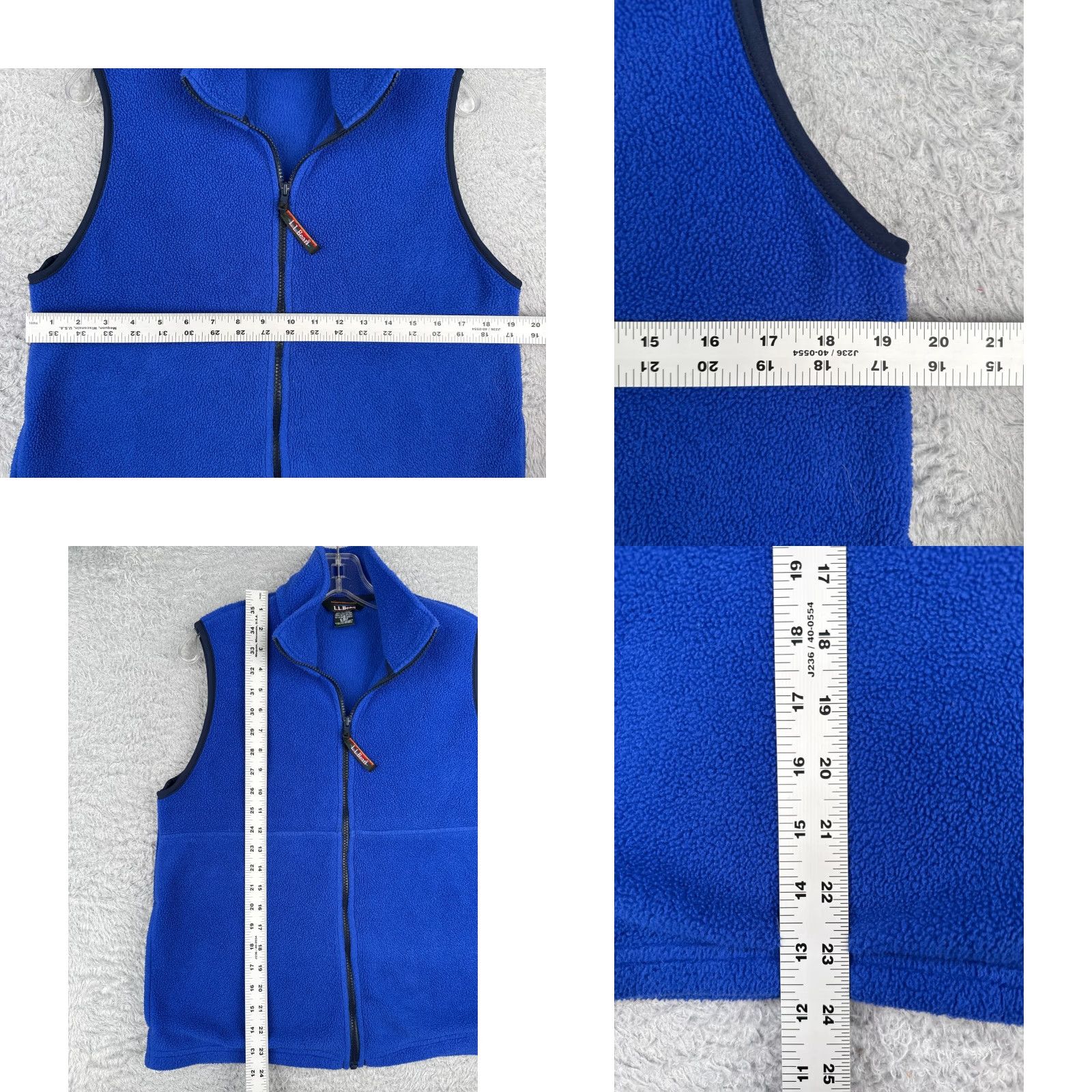 Vintage VINTAGELL Bean Vest Womens Small Blue Full Zip Sleeveless Mock Neck Polyester Fleece Size S / US 4 / IT 40 - 8 Thumbnail