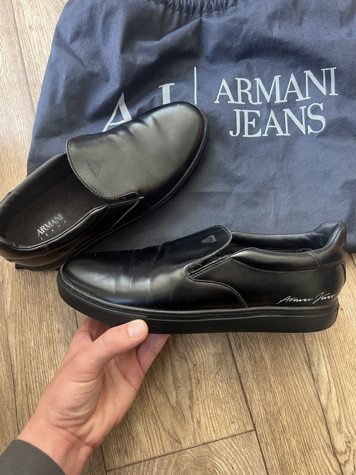 Armani Armani jeans slip ones Size US 8.5 / EU 41-42 - 1 Thumbnail