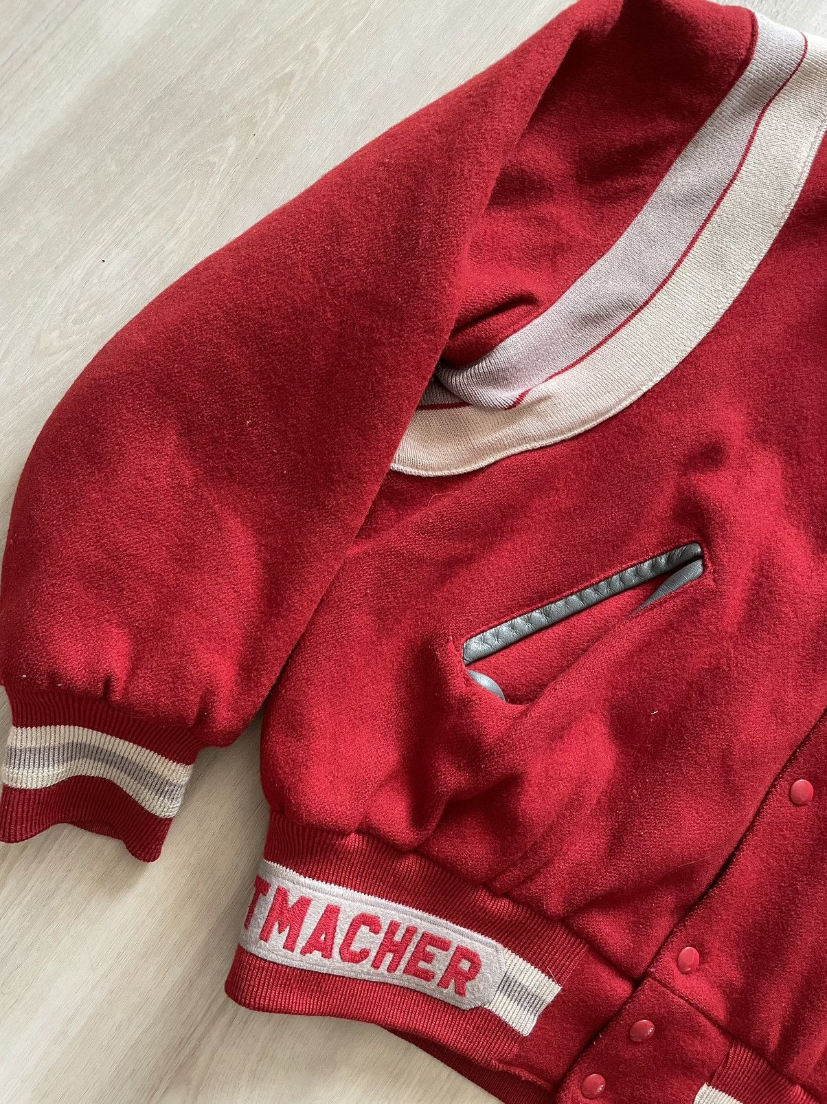 Vintage Vintage 90s Holloway Wool Varsity Letterman Jacket USA XL Size US XL / EU 56 / 4 - 3 Thumbnail