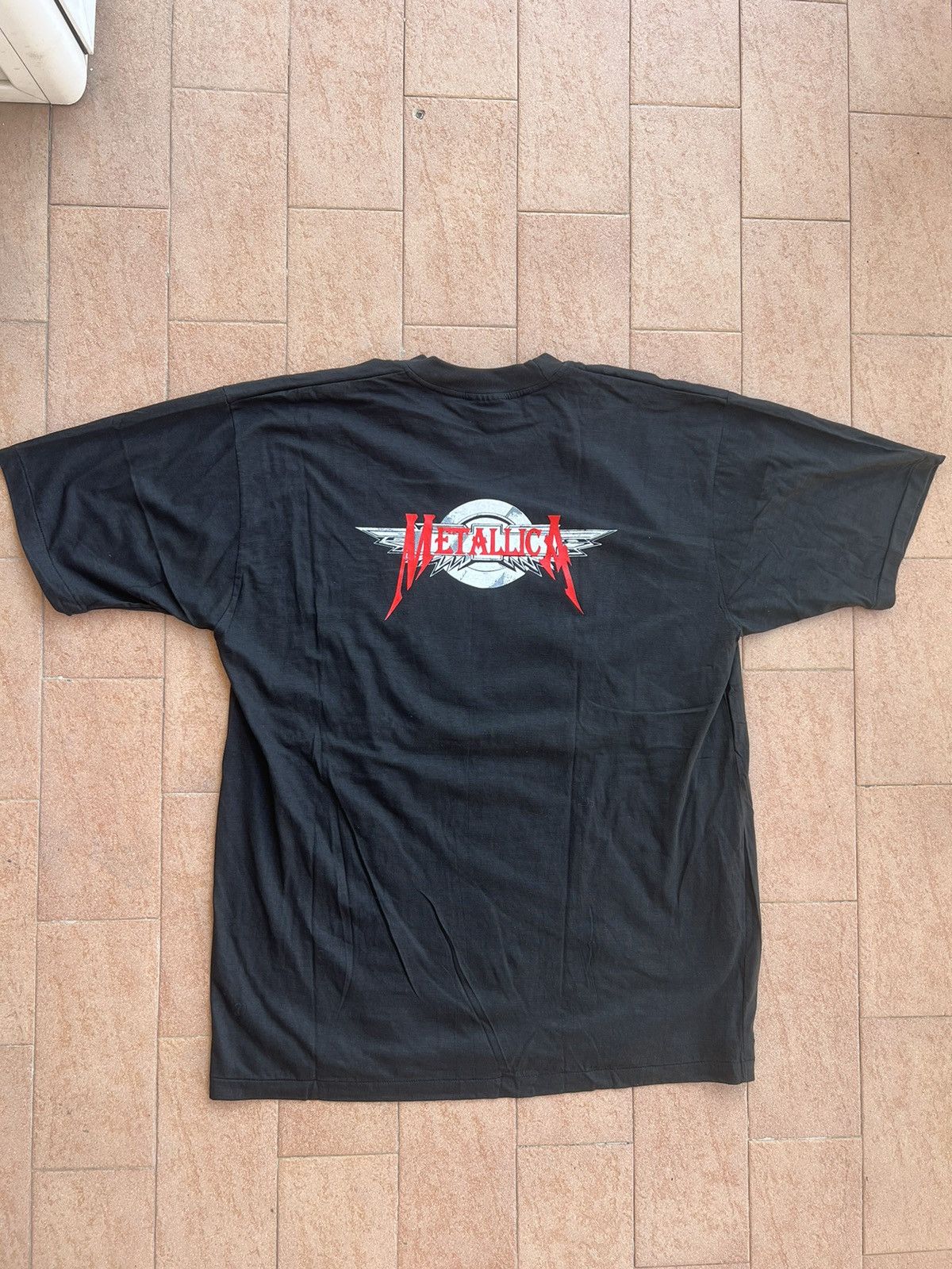Band Tees × Metallica × Vintage Vintage 90s Metallica This Shortest Straw Tee Size US XL / EU 56 / 4 - 2 Thumbnail