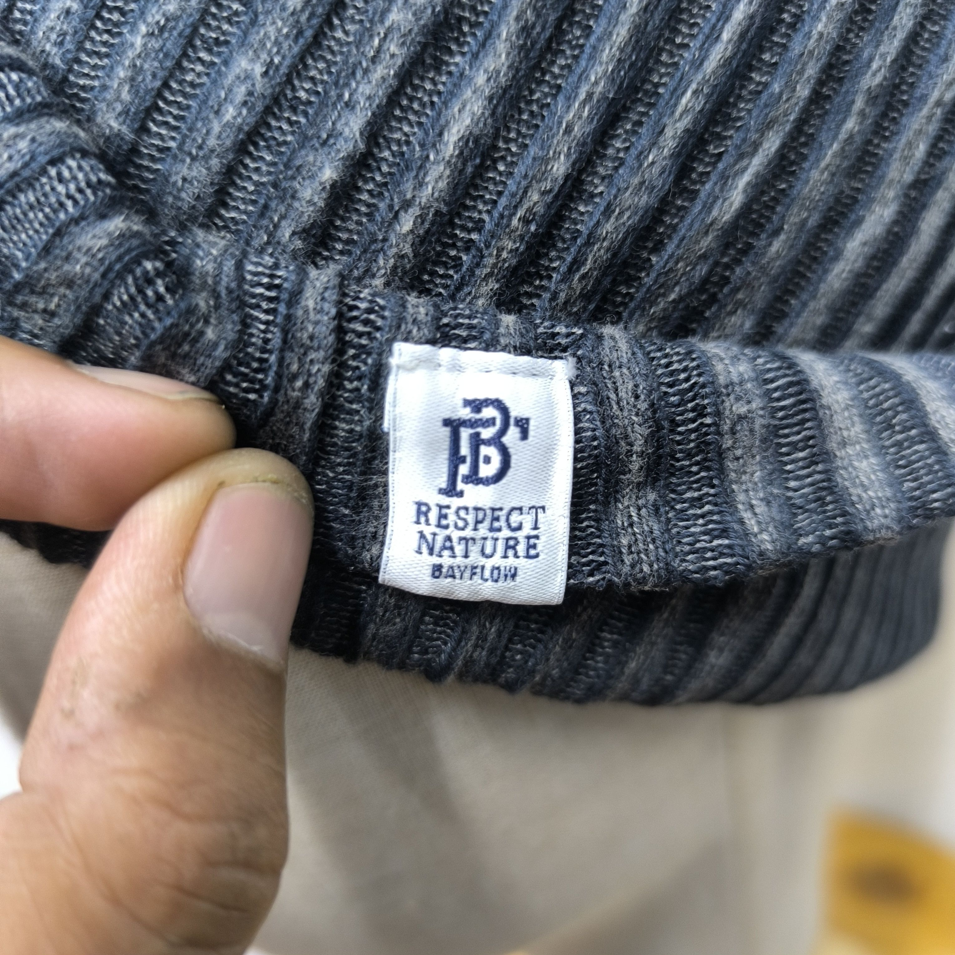 Japanese Brand 💥 Bayflow patch mudwash beanie hat Size ONE SIZE - 4 Thumbnail