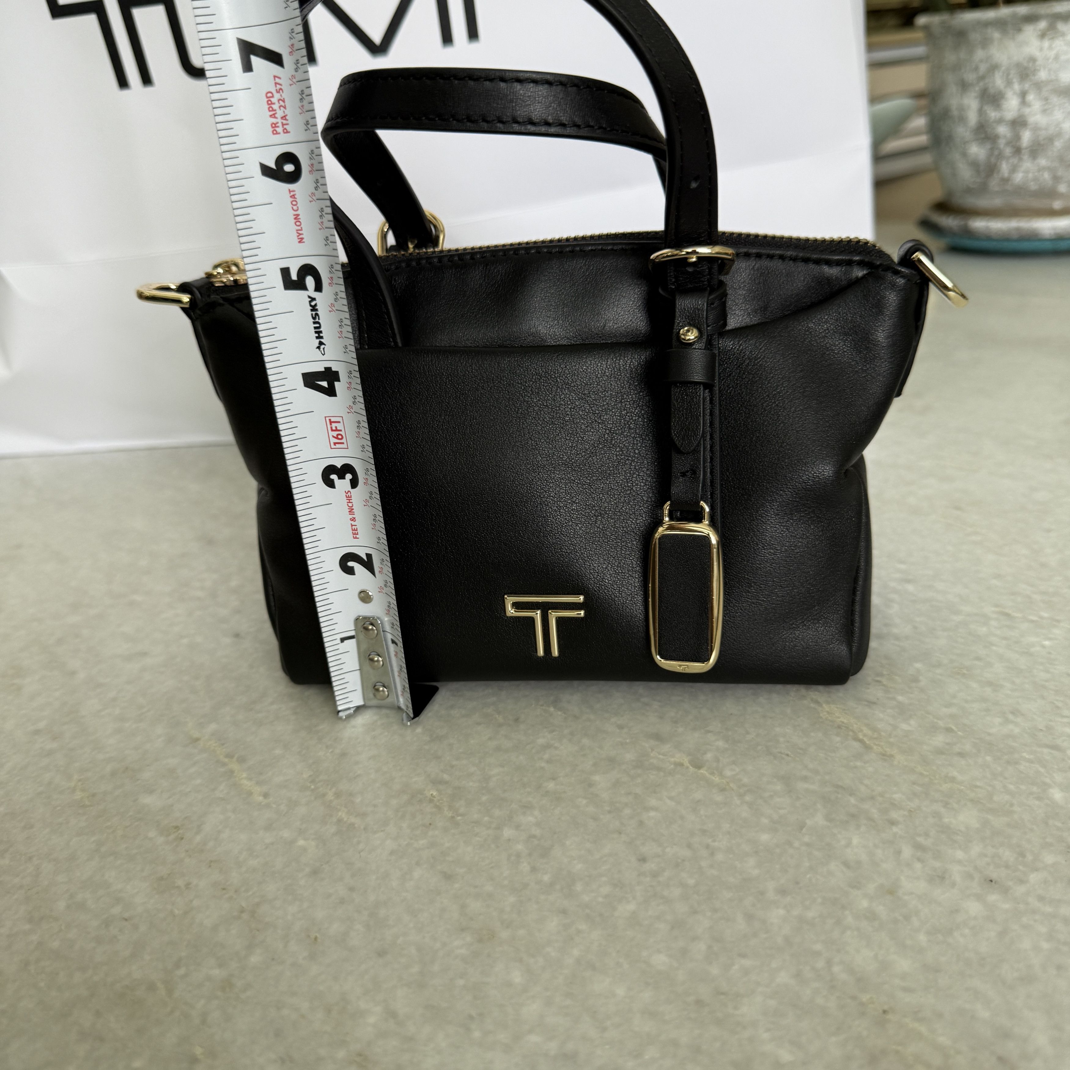 Tumi Tumi Voyageur Yuma Mini 100 Tote Bag - BLACK w/ GOLD Size ONE SIZE - 11 Thumbnail