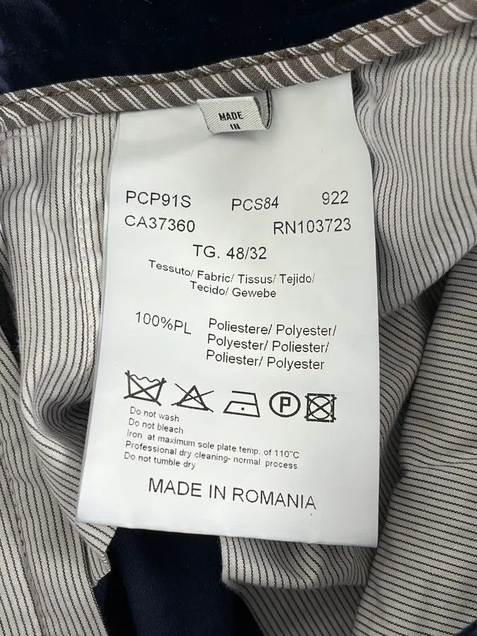 Armani 2010s Armani Navy Velvet Pants Size US 32 / EU 48 - 11 Thumbnail