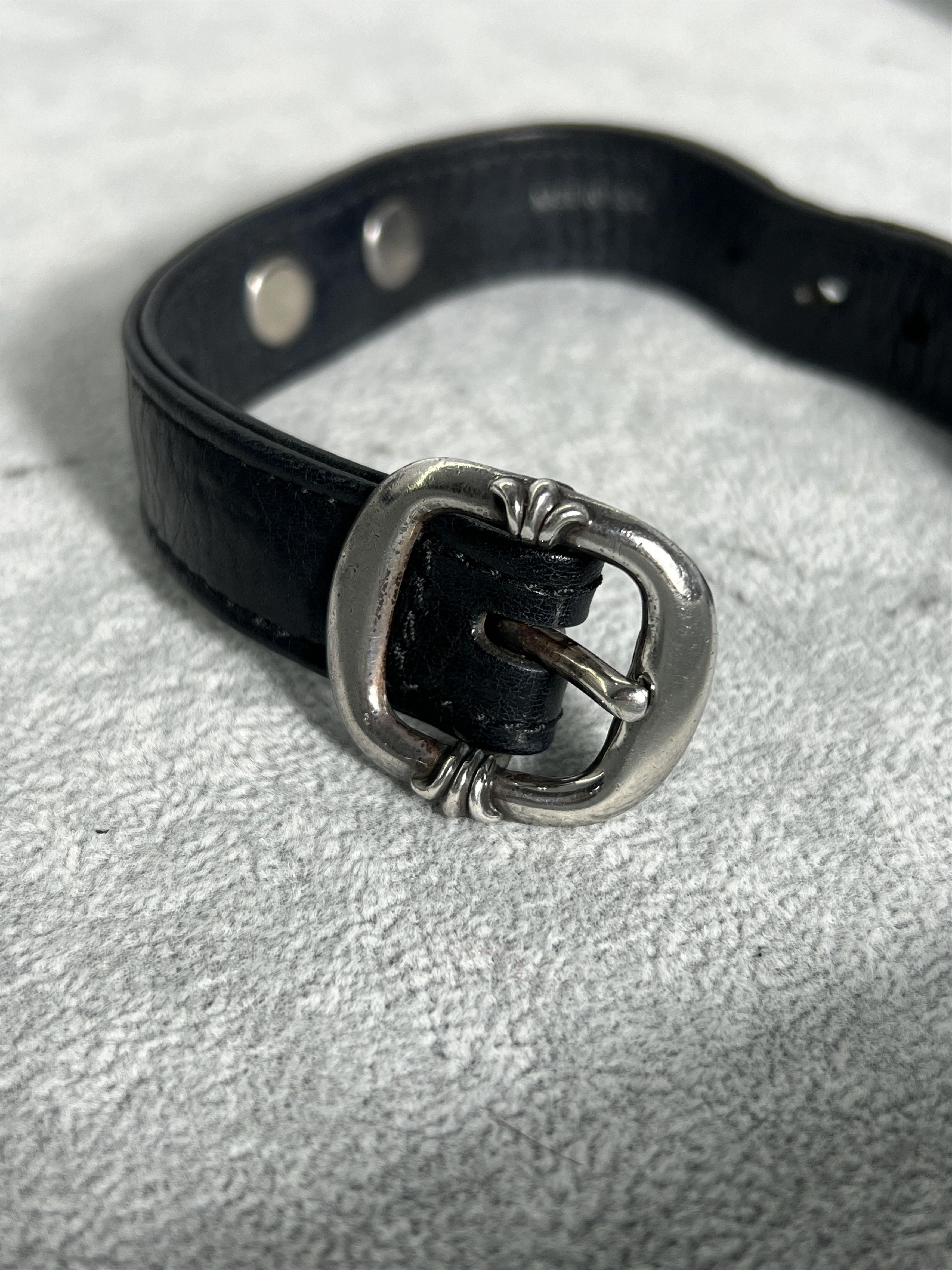Chrome Hearts Chrome Hearts Leather Bracelet Cross Buckle 925 Size ONE SIZE - 11 Thumbnail