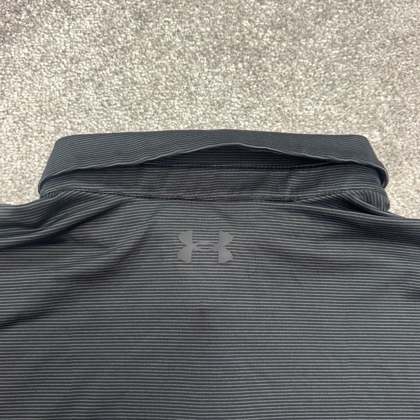 Under Armour Under Armour Shirt 2XL Gray Striped The Playoff Loose Fit Polo Performance Mens Size US XXL / EU 58 / 5 - 4 Thumbnail