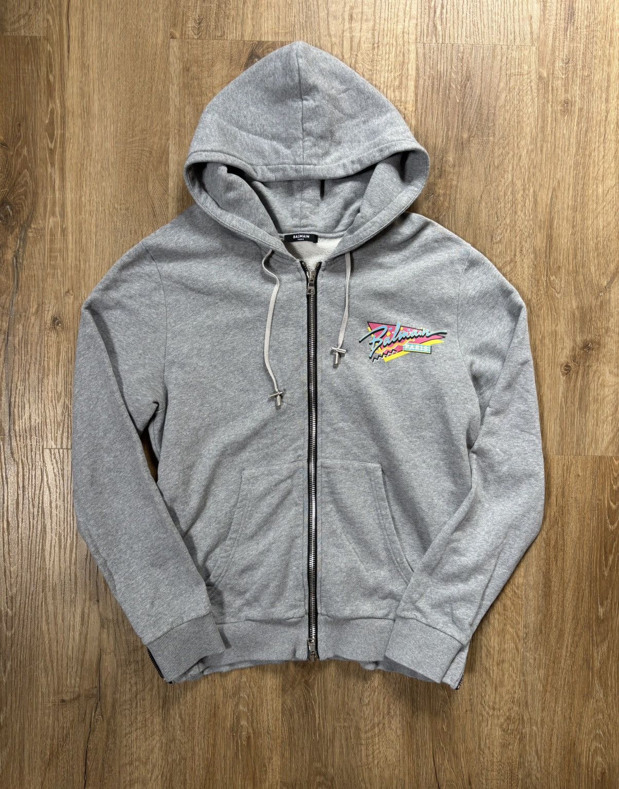 Balmain Balmain Ss/11 graffiti zip up hoodie | Grailed