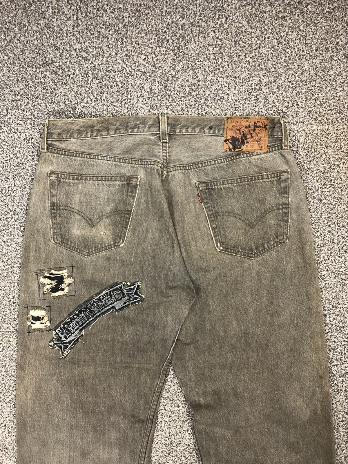 Japanese Brand × Levi's × Vintage Vintage Levis 511 Distressed Patches Kurt Cobain Style Jeans Size US 34 / EU 50 - 17 Thumbnail