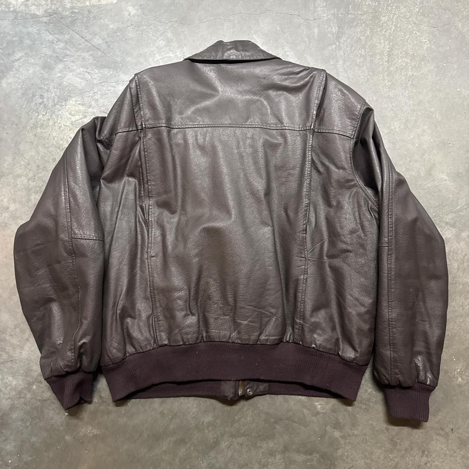 Vintage Vintage 90s Apple Computers Employee Leather Bomber Jacket Size US XL / EU 56 / 4 - 6 Thumbnail