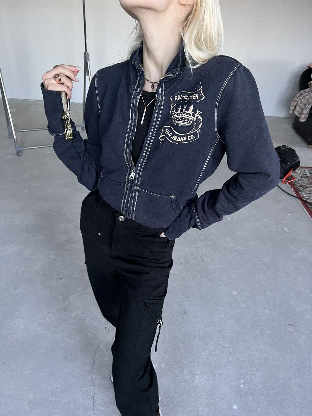 Polo Ralph Lauren Vintage Ralph Lauren Zip Up Distressed Size XL / US 12-14 / IT 48-50 - 4 Thumbnail