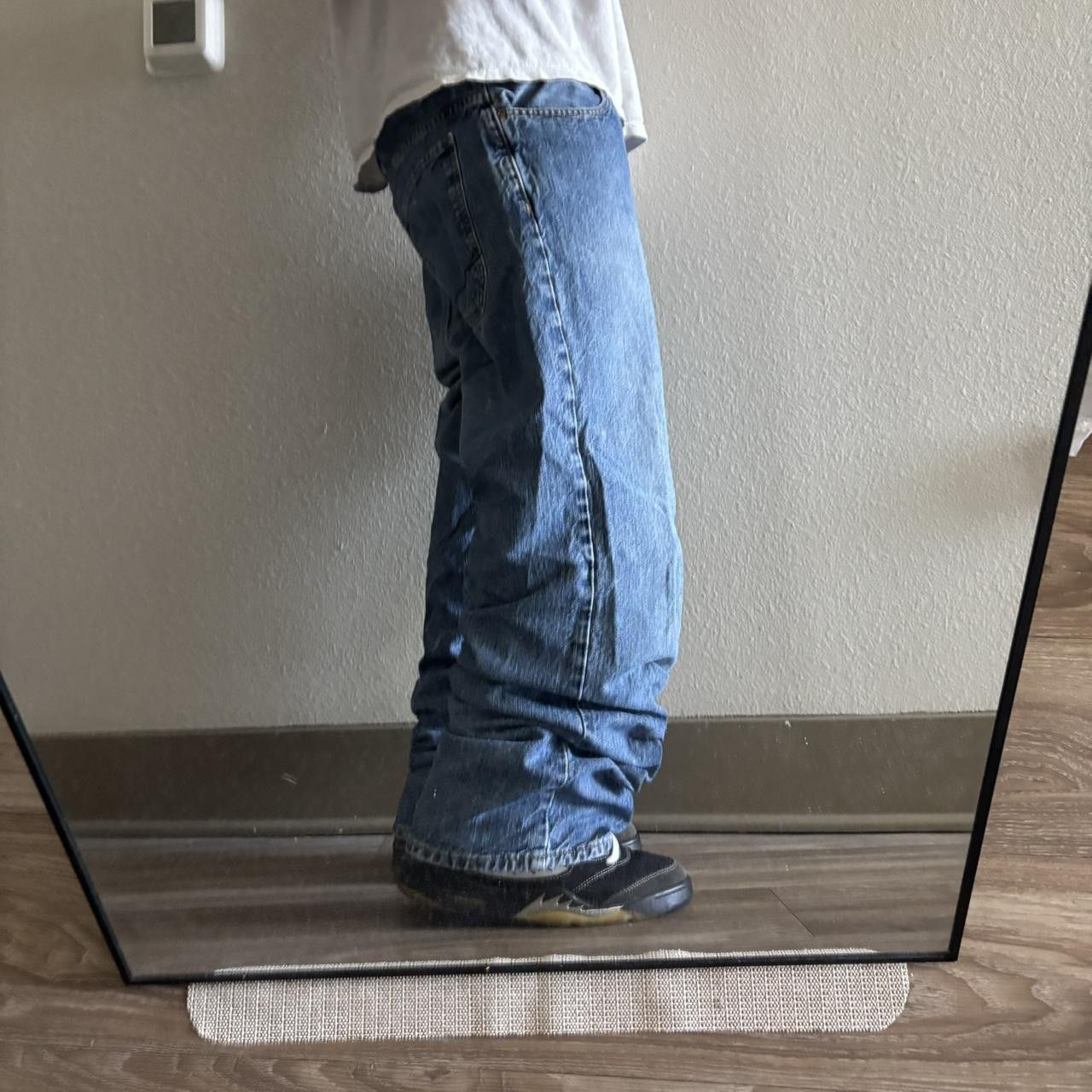 Japanese Brand Crazy Vintage Y2K/2000s Baggy Medium Wash Skater Denim Jeans! 36x32 Size US 36 / EU 52 - 2 Thumbnail