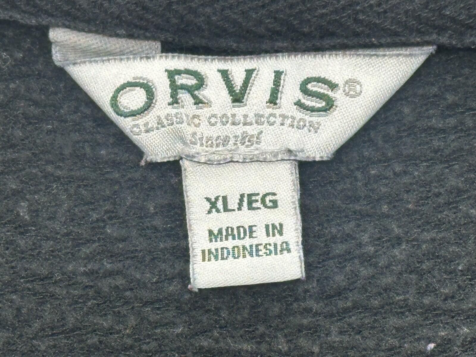 Orvis Orvis Long Sleeve Fleece Pullover Sweatshirt Black Mens XL Size US XL / EU 56 / 4 - 7 Thumbnail