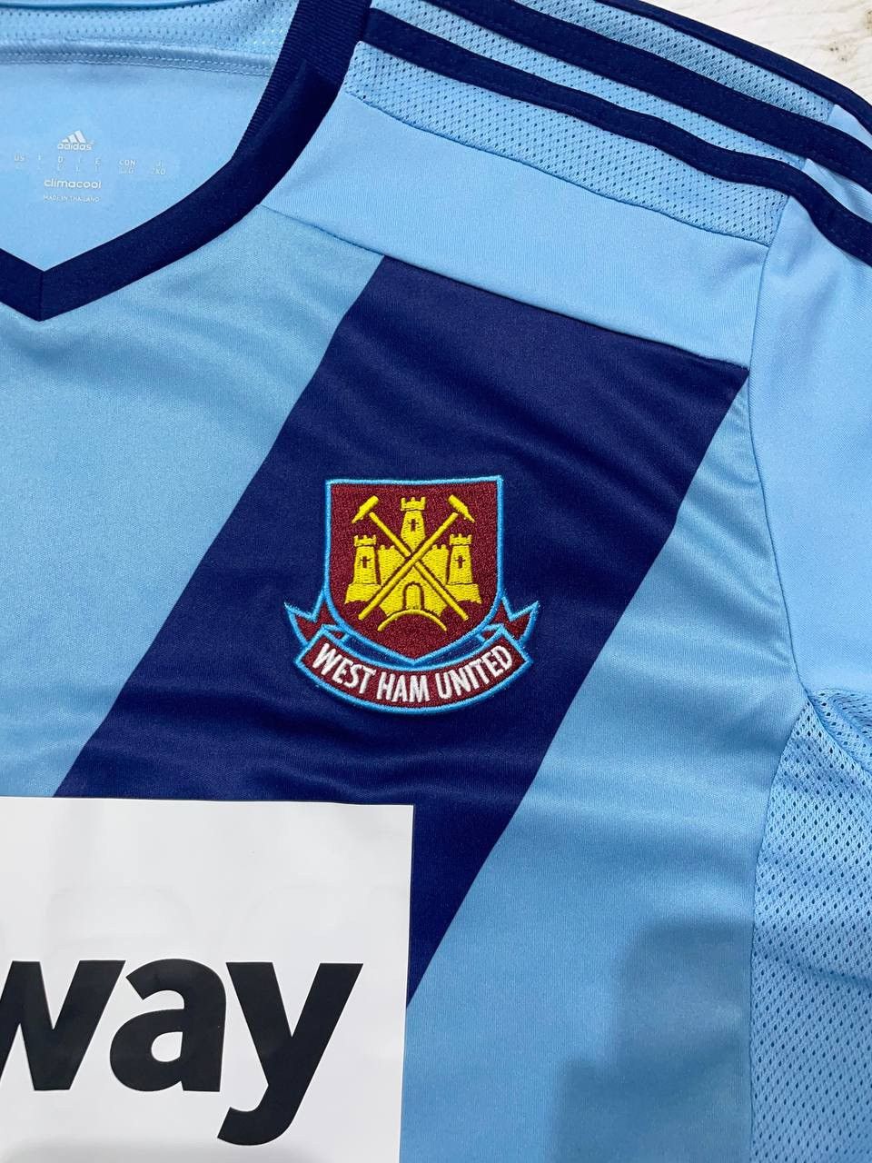 Adidas Adidas West Ham United 2014 2015 Away Shirt Soccer Jersey Size US L / EU 52-54 / 3 - 5 Thumbnail