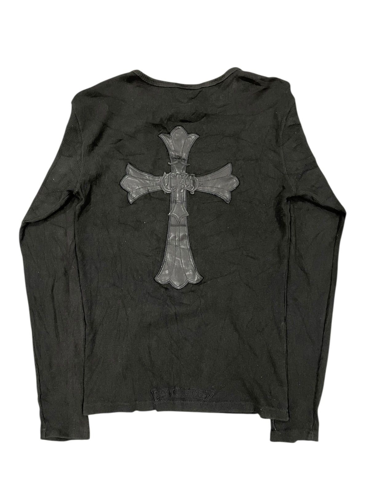 VTG Japanese CH Cross Bootleg Distressed Thermal Tee