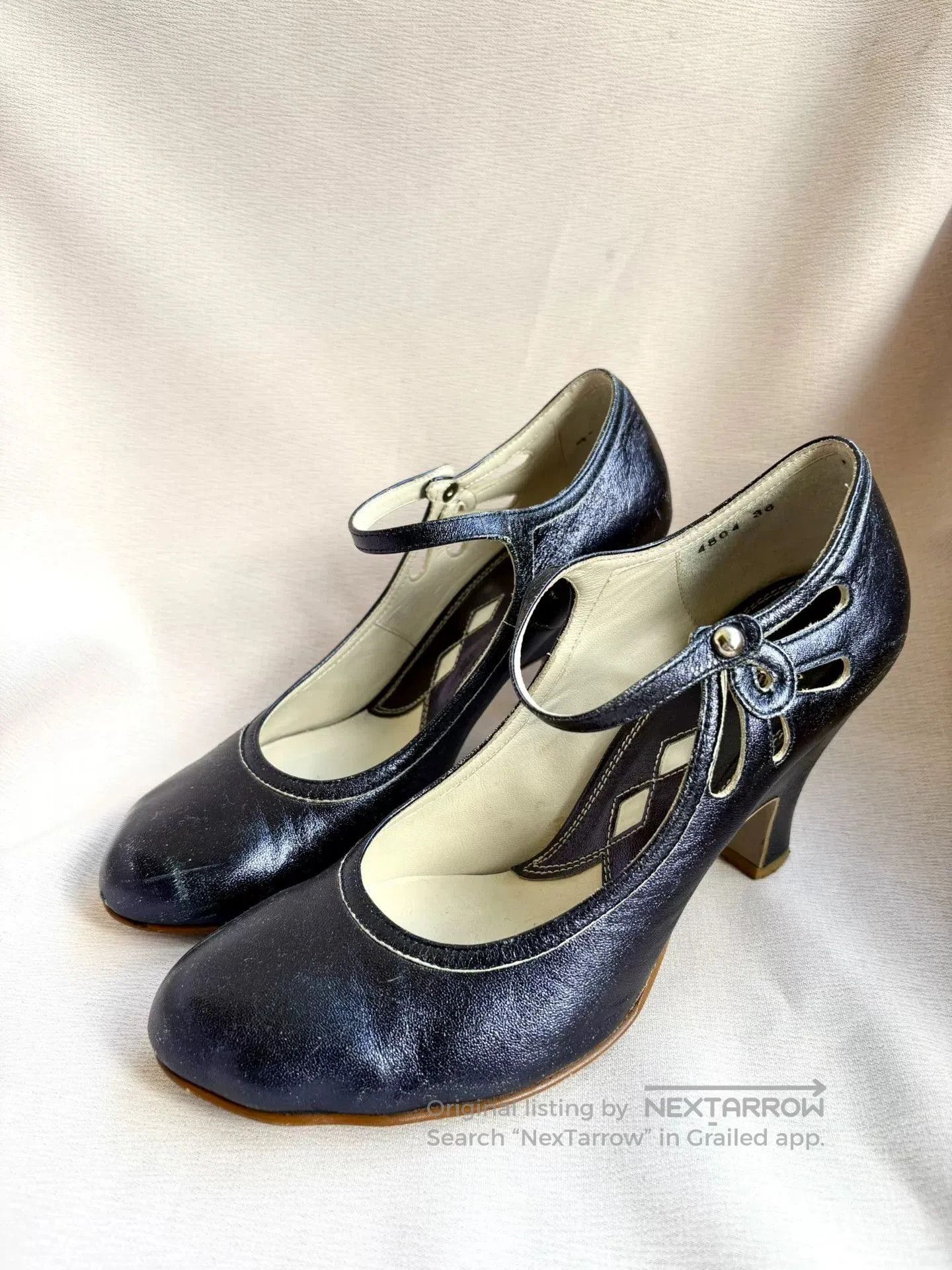 Vivienne Westwood Vivienne Westwood Metallic blue cat paw shoes