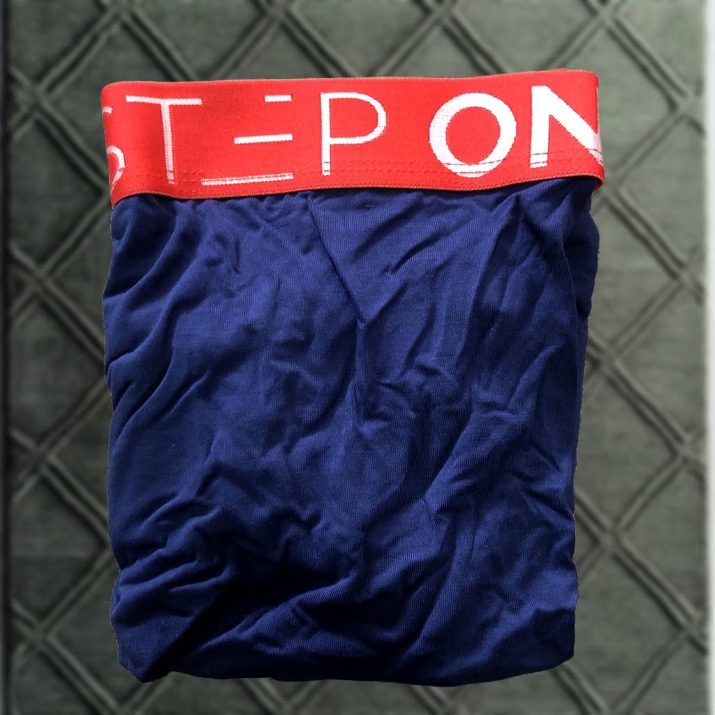 Vintage Step One / 1 Men's Classic Designer Boxer Briefs Fly Underwear 3XL - Navy Pigeons Size 48R - 1 Thumbnail