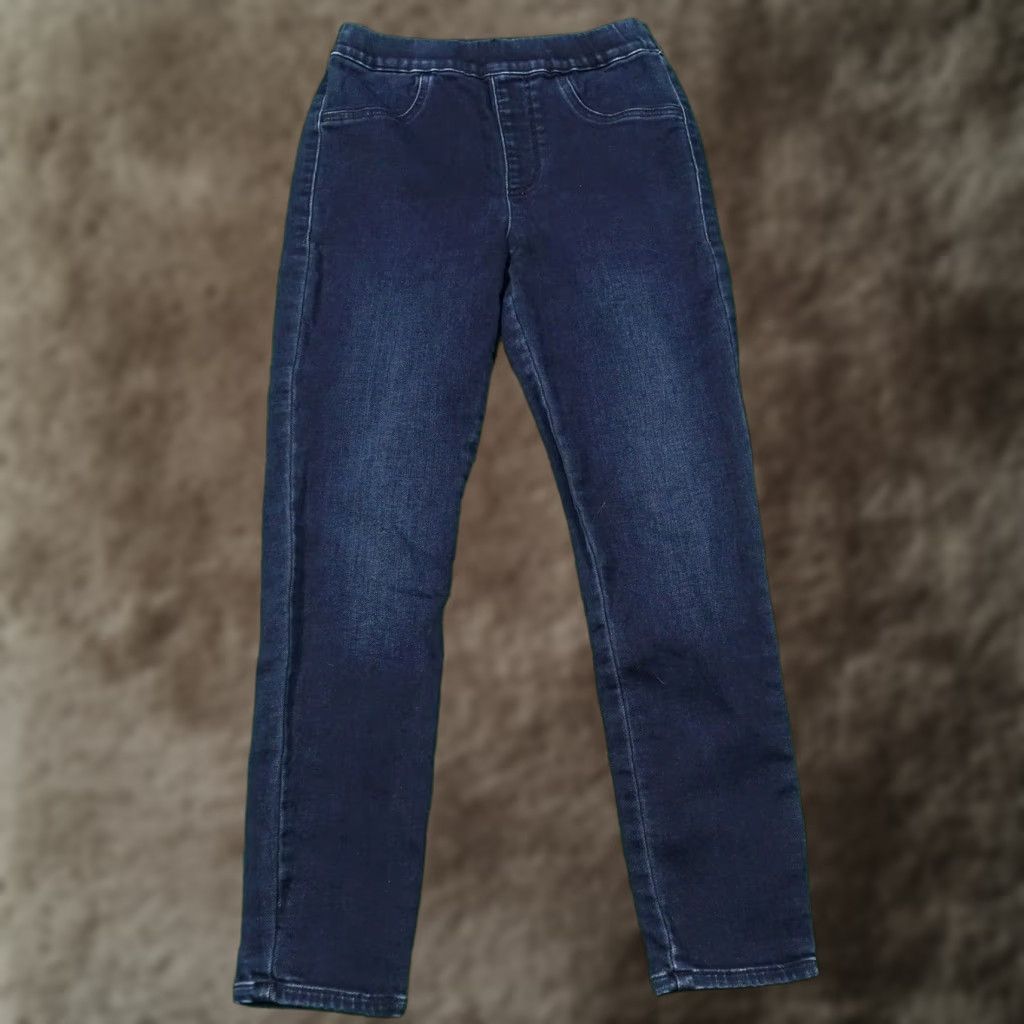 Express Express Jeans Womens Small Short Blue Skinny High Rise Stretch Denim Jegging Size 28" / US 6 / IT 42 - 1 Thumbnail