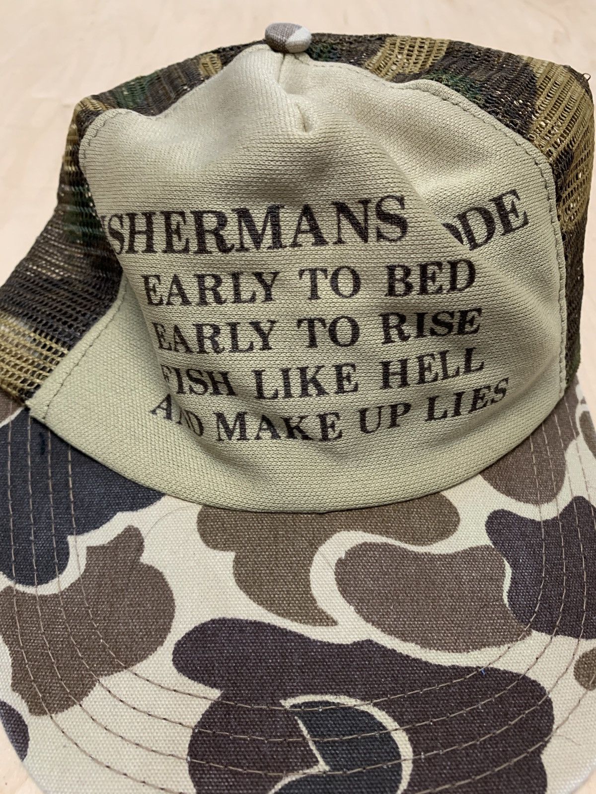Vintage Vintage trucker hat fishing Size ONE SIZE - 2 Thumbnail