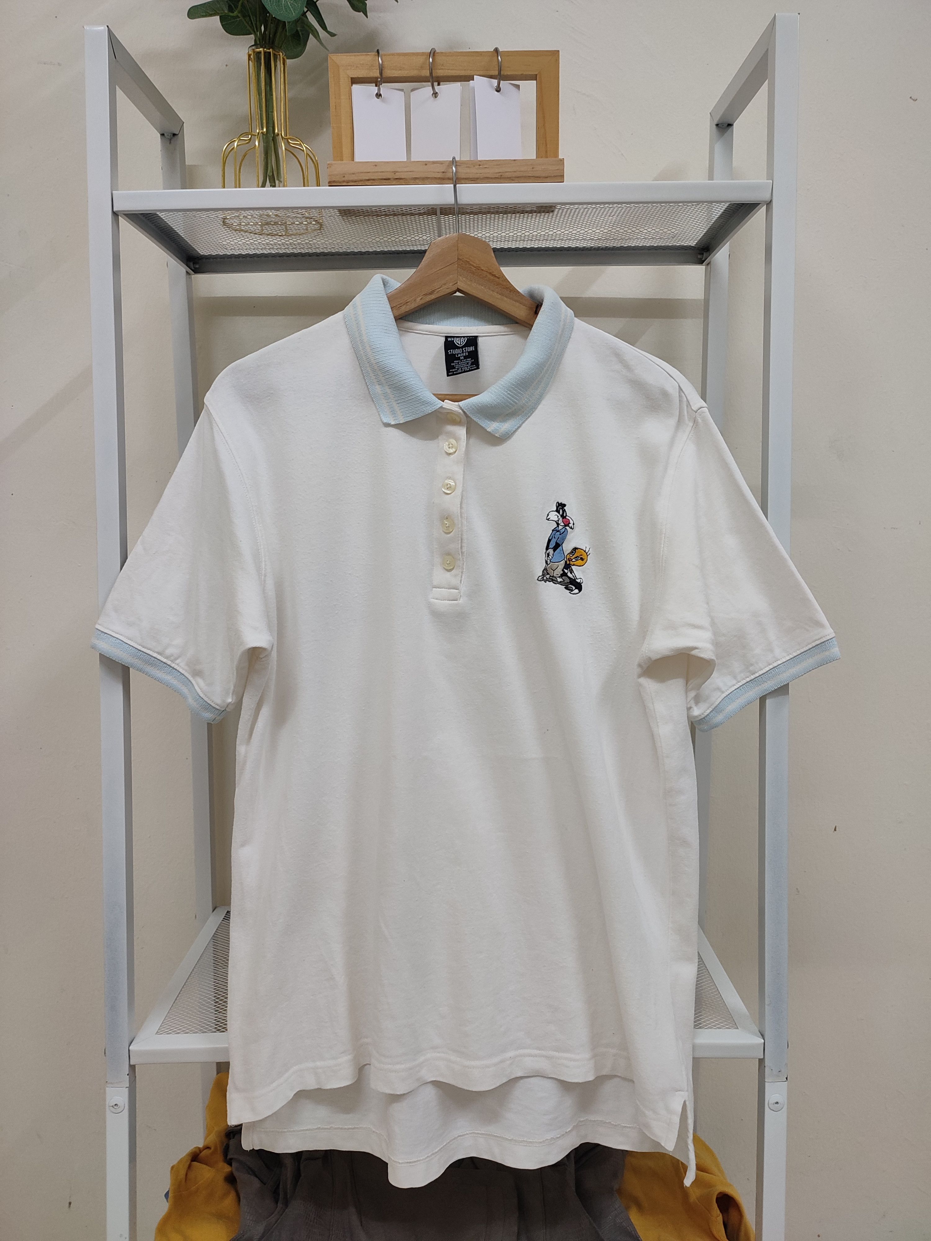 Cartoon Network × Vintage × Warner Bros Vintage 90s WARNER BROS EMBROIDERED CHARACTERS SHIRT Size M / US 6-8 / IT 42-44 - 1 Thumbnail