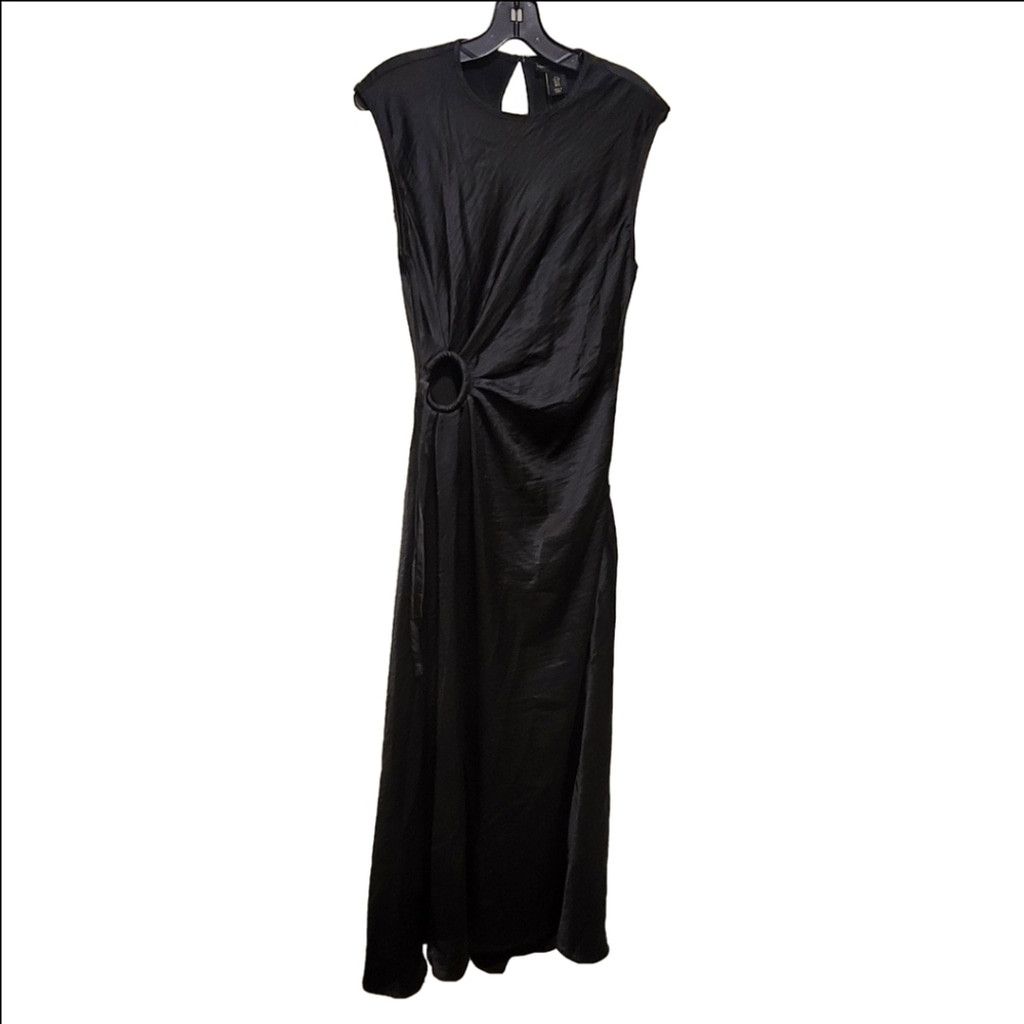 House of Harlow NWT HouseOfHarlow Ruched Circle SideCutOutSatinSlipMaxiDress Size S / US 4 / IT 40 - 4 Thumbnail