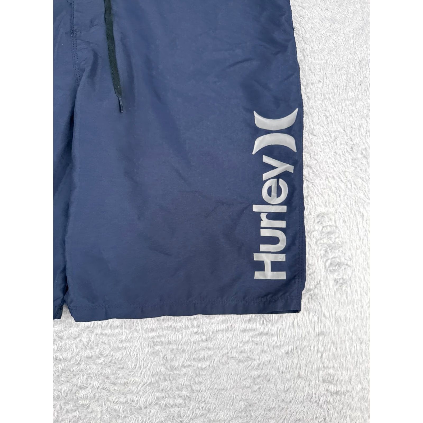Hurley Hurley Board Shorts Mens 36 Blue Solid Beach Surf Swim Trunks 36x9 Pockets Drawstring Men Size US 36 / EU 52 - 2 Thumbnail