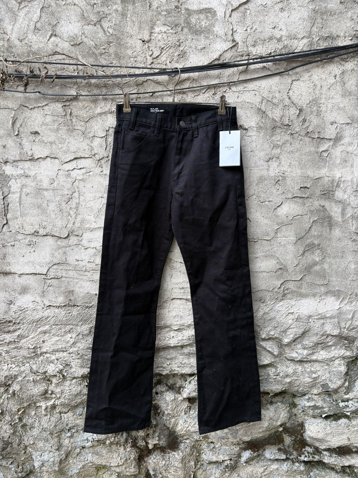 Celine Black Waxed W_SK_001 N012 786D 38NF Jeans | Grailed