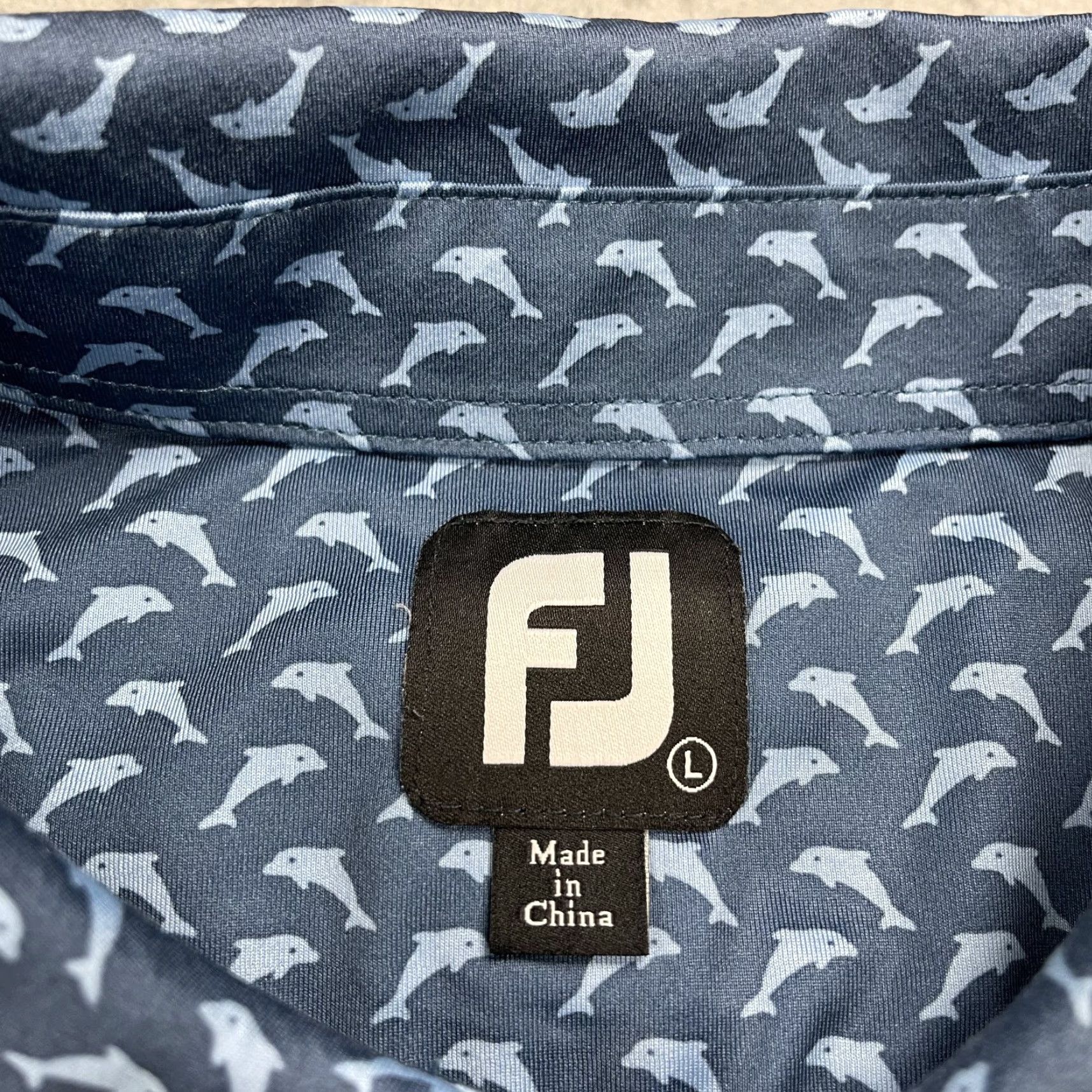 Footjoy FootJoy Polo Shirt Mens L Blue Logo Stretch Golf Shirt Polo Size US L / EU 52-54 / 3 - 3 Thumbnail